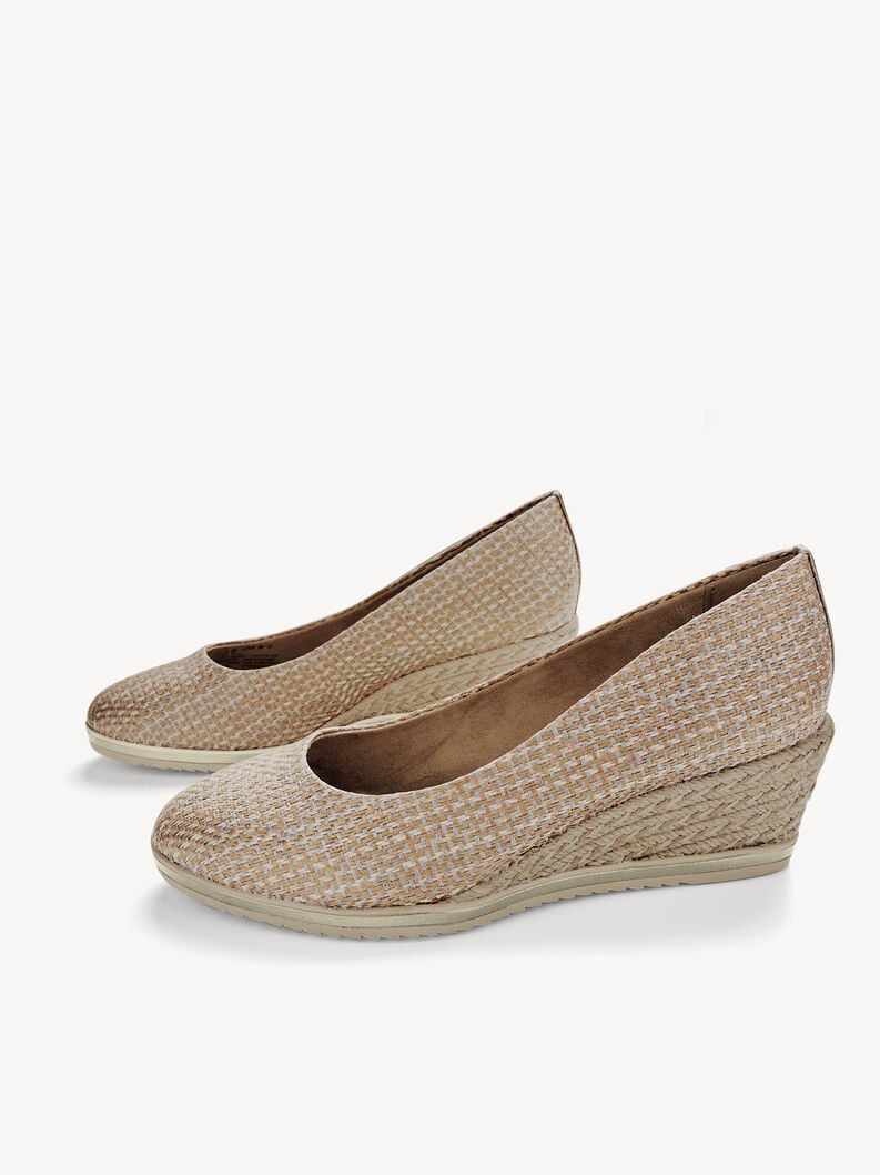 Beige Wedge Pumps - 22313