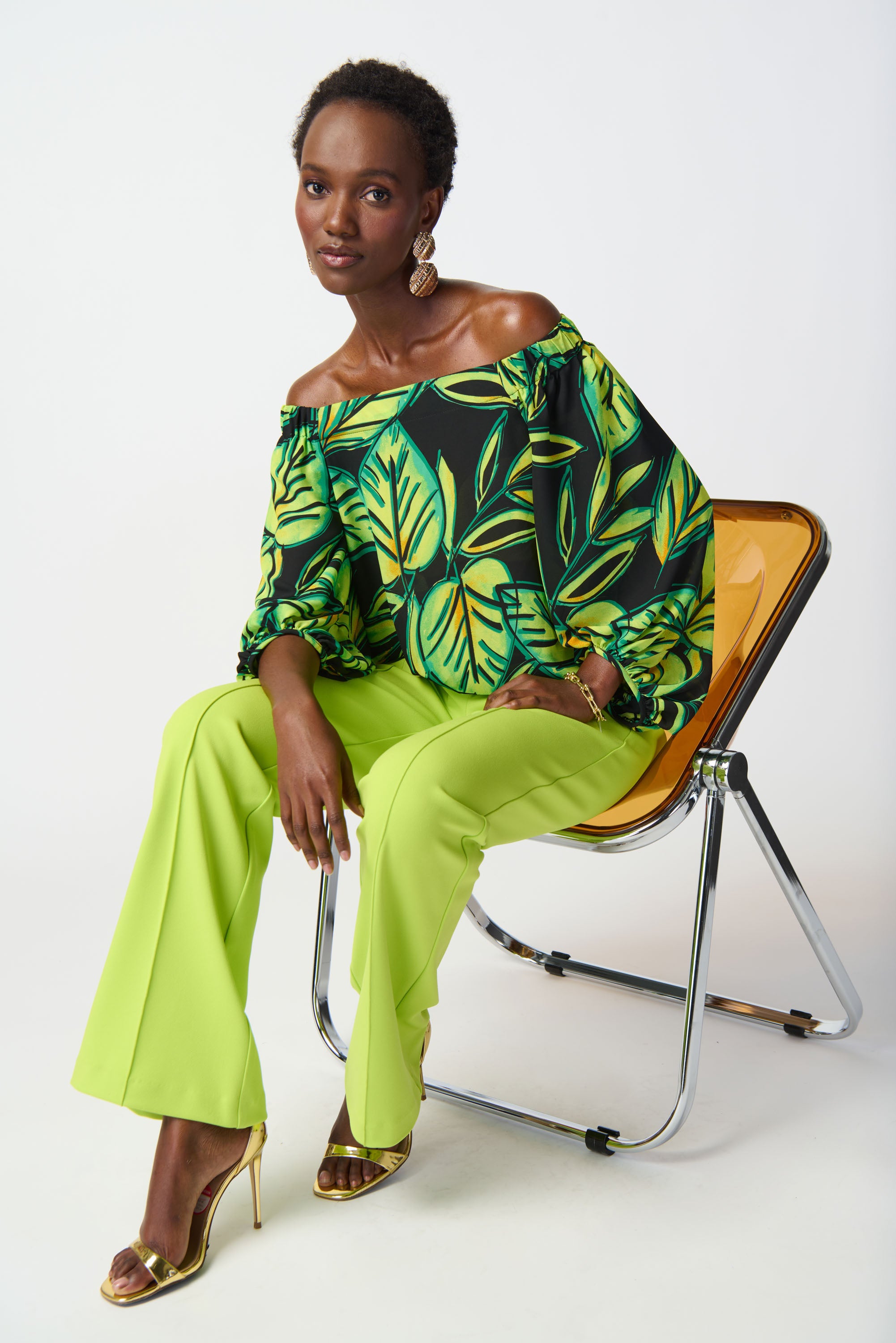 Lime Kick Flare Pants - 241248