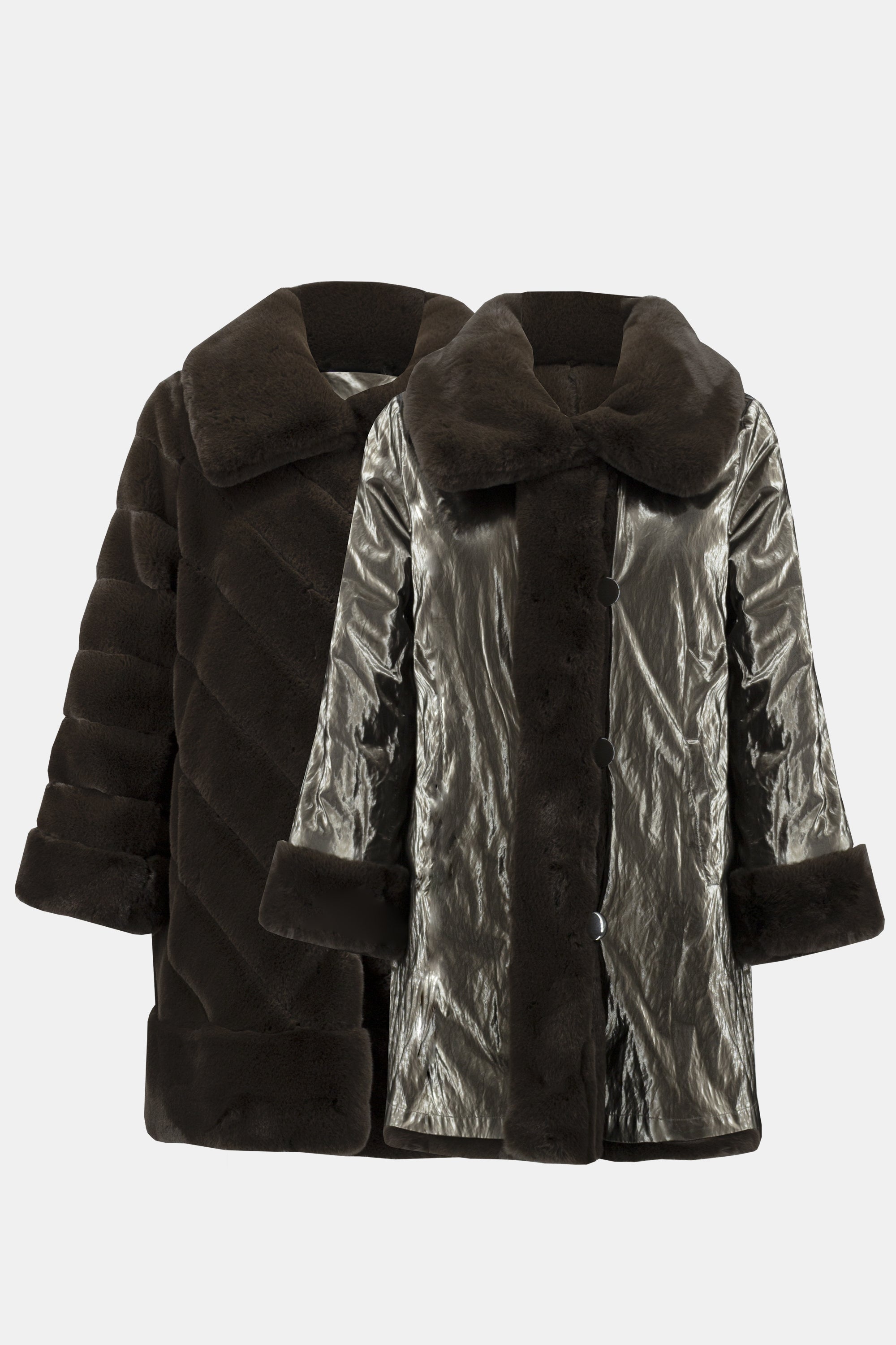 Faux Fur Reversible Coat - 243904