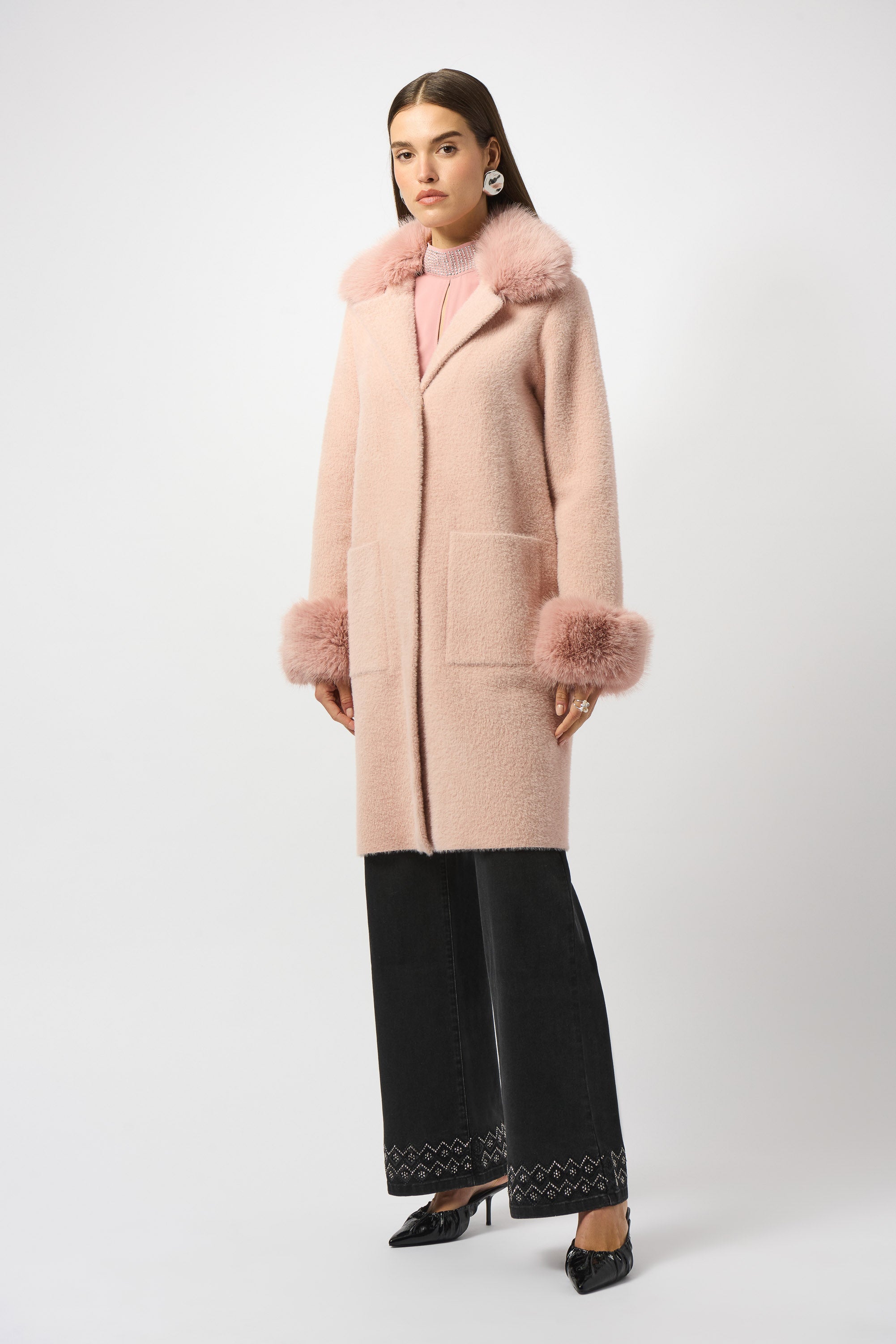 Rose Faux Fur Coat - 243923F25