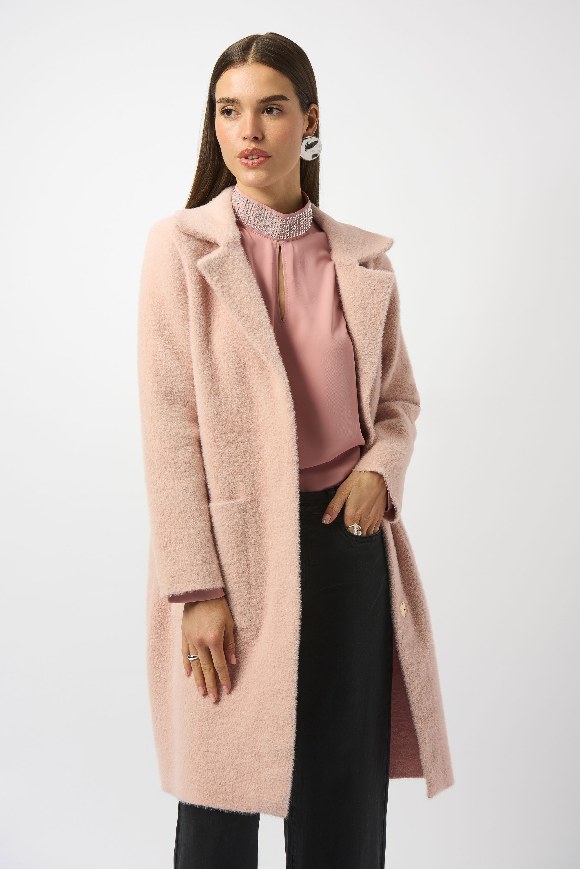 Rose Faux Fur Coat - 243923F25