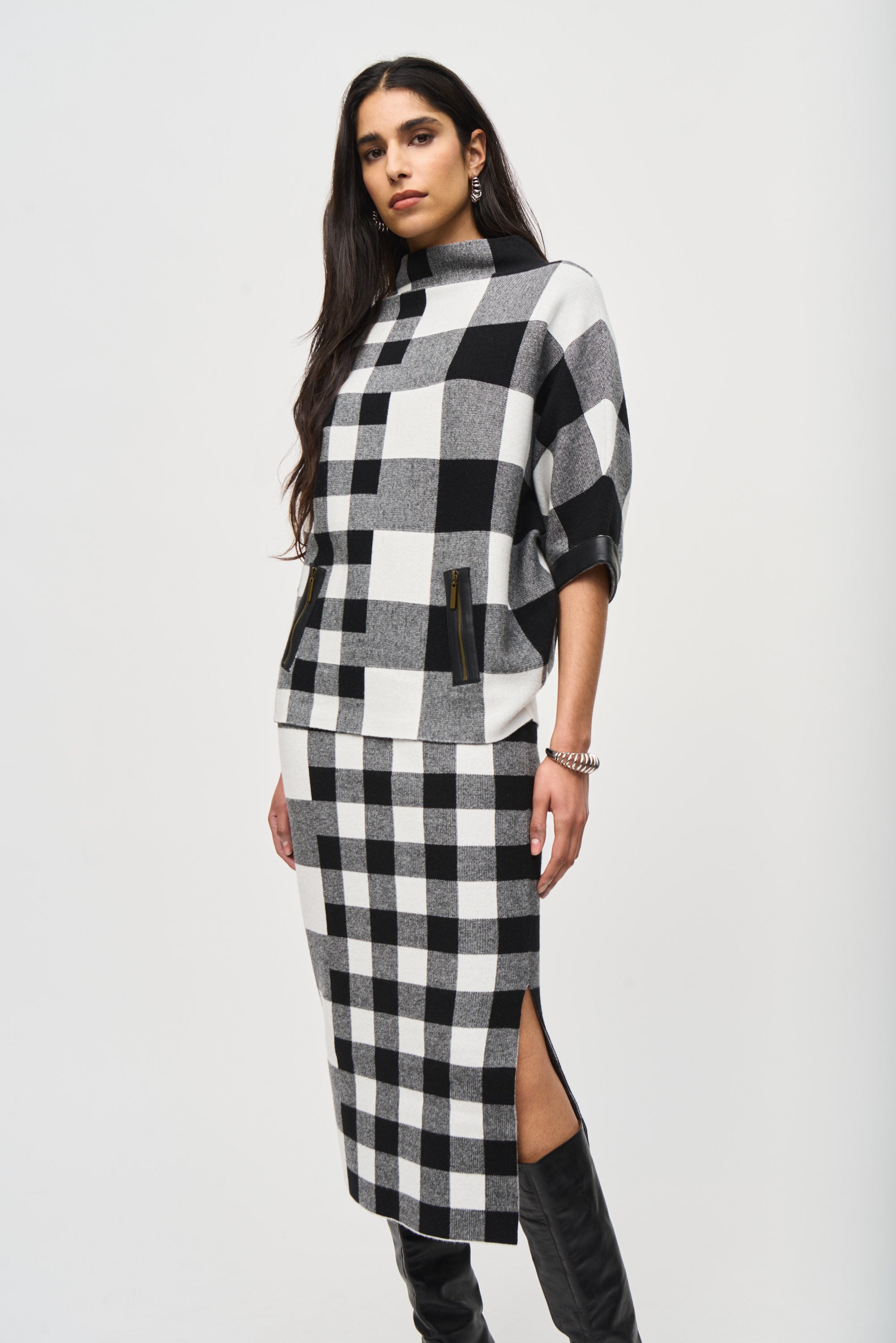 Black & White Check Top - 243946