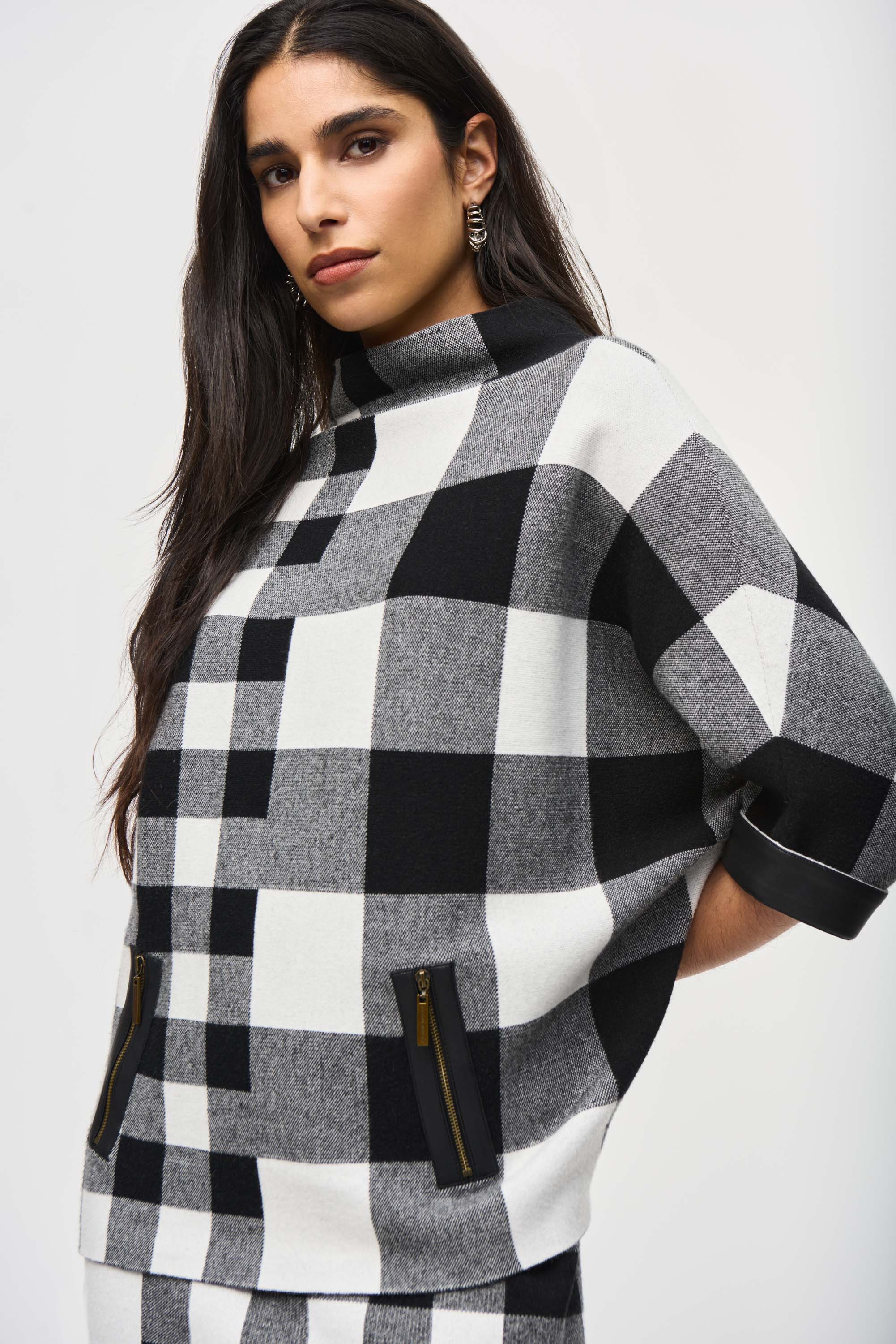 Black & White Check Top - 243946