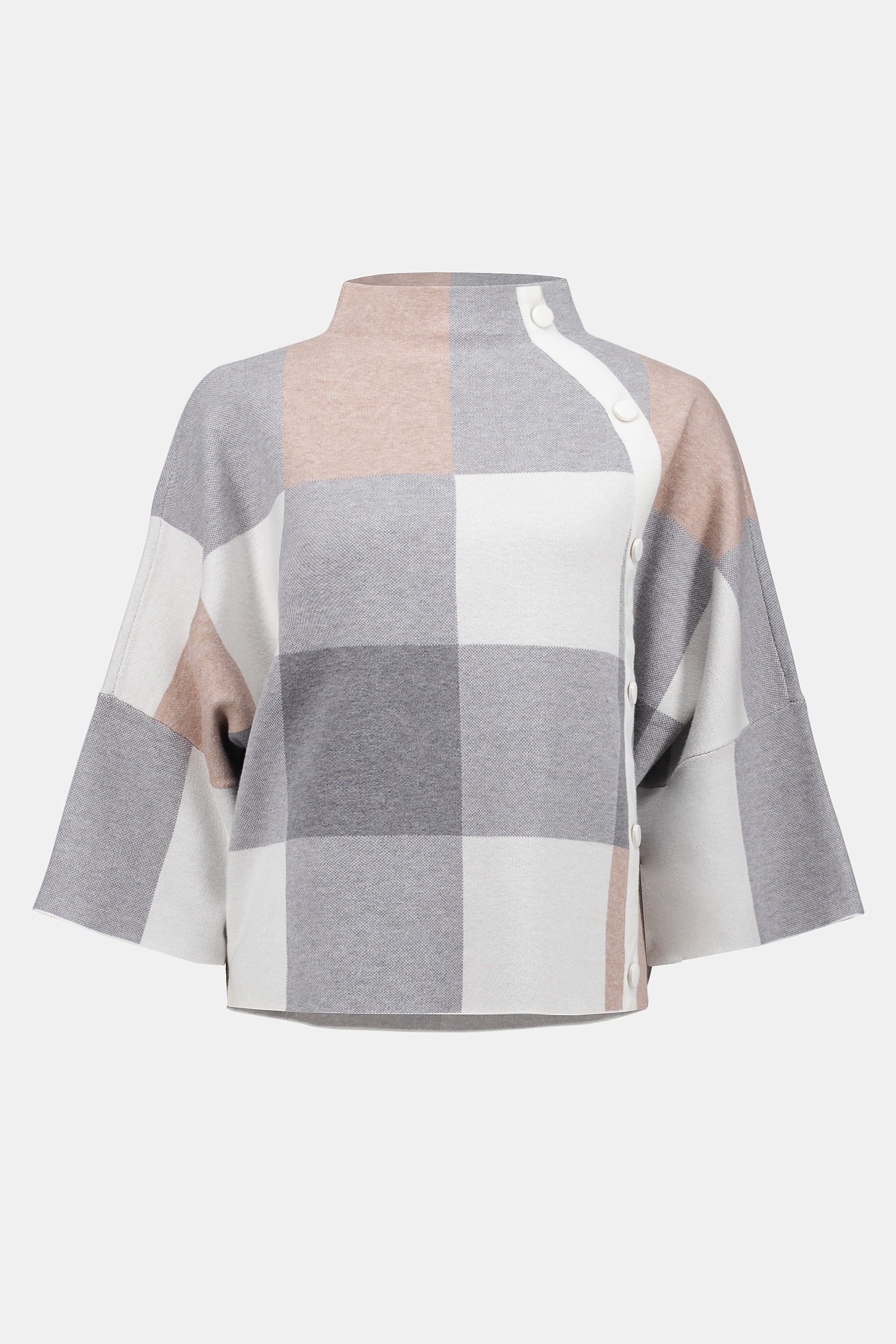 Rose Multi Check Sweater - 243948F25