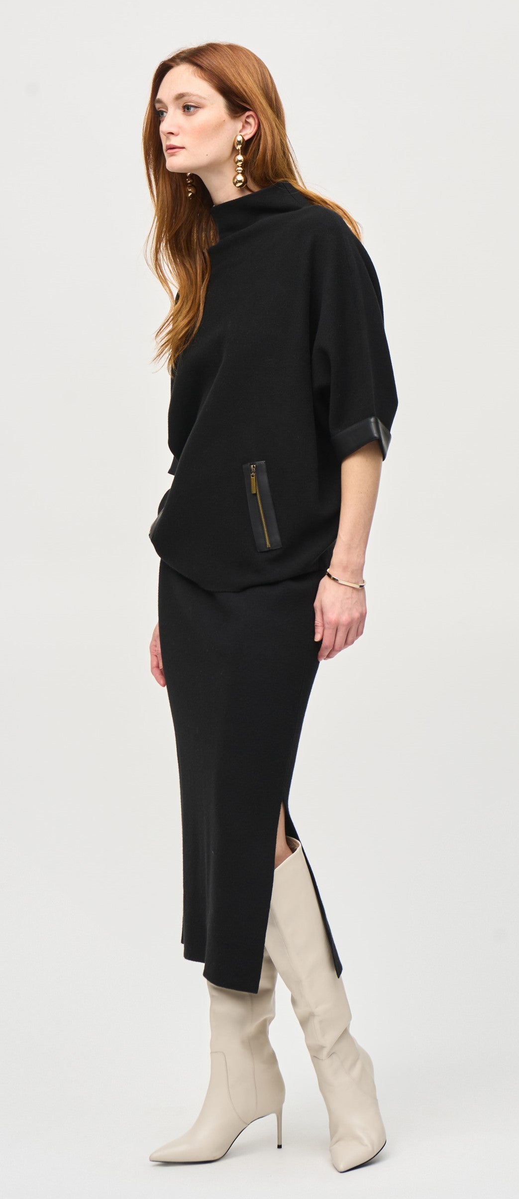 Black Knit Skirt - 243967