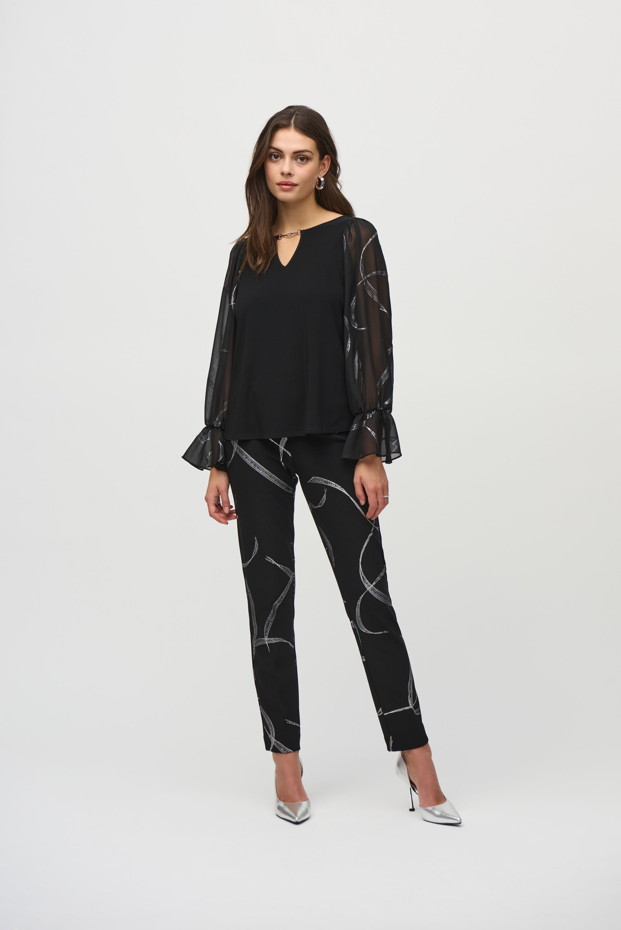 Mesh Sleeve Top - 244090