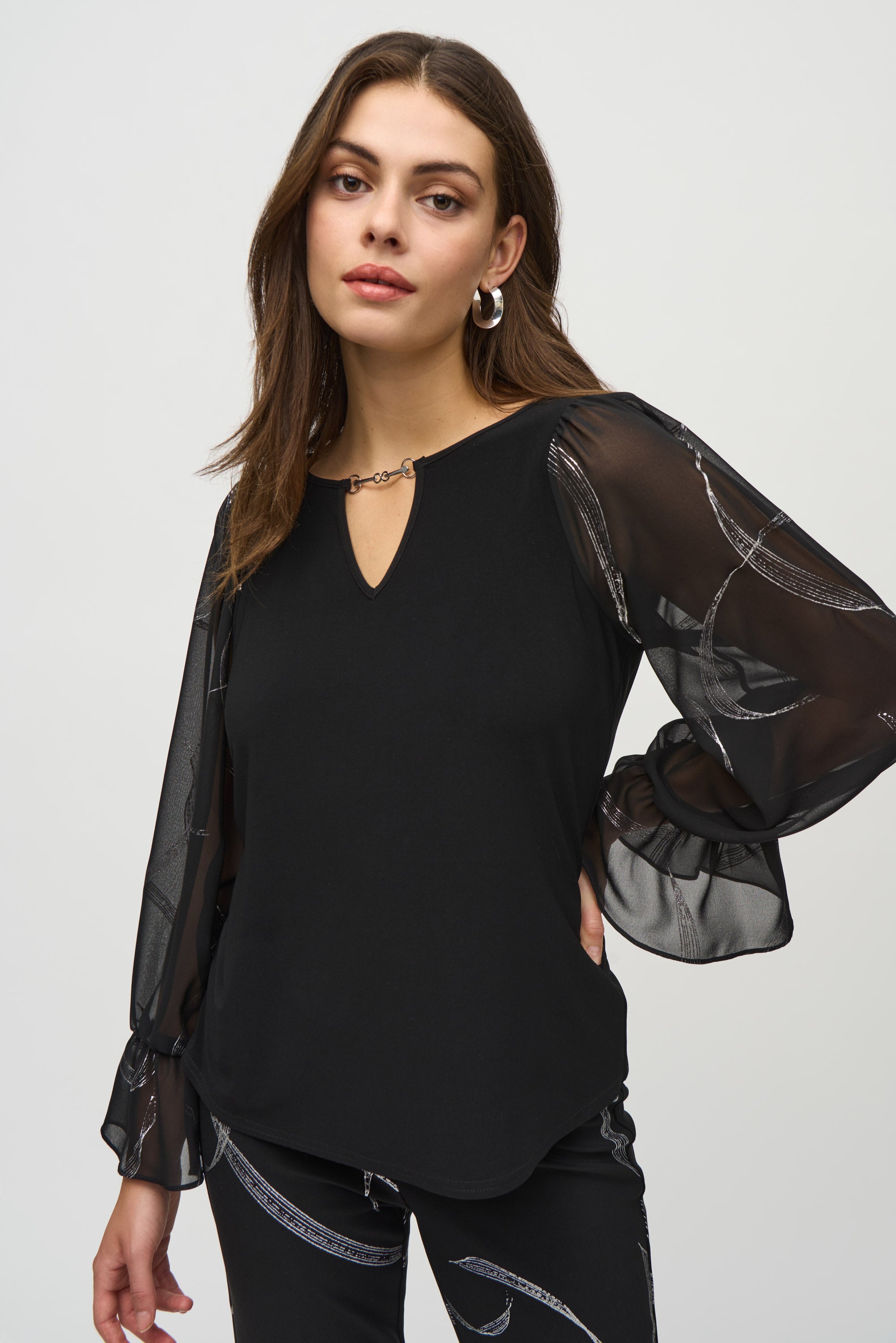 Mesh Sleeve Top - 244090