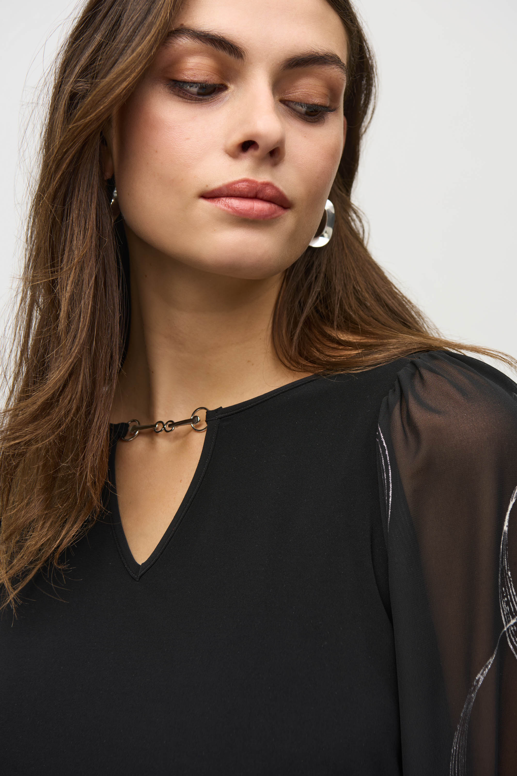 Mesh Sleeve Top - 244090