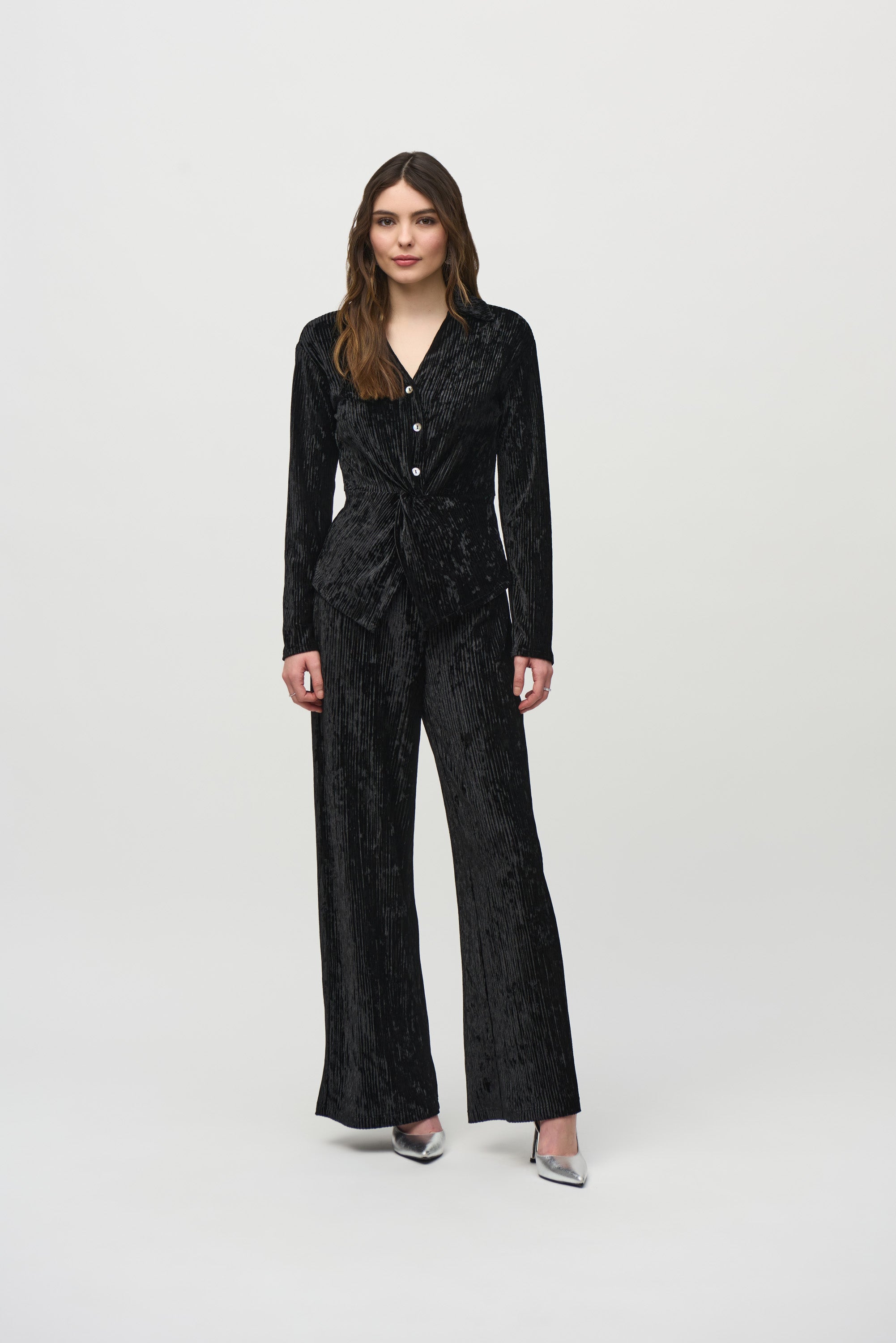 Black Soft Cord Shirt - 244156