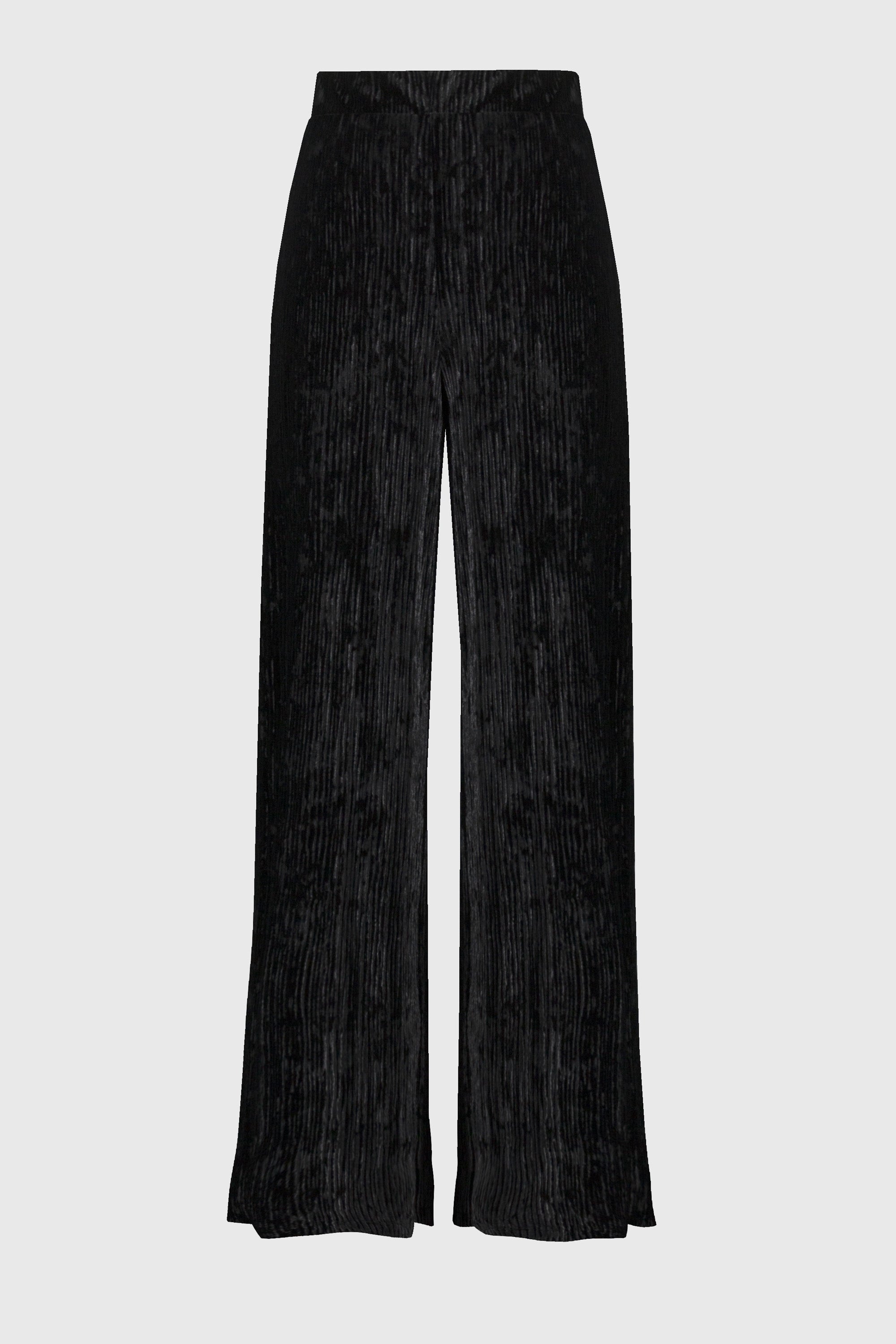 Black Soft Cord Trousers - 244157