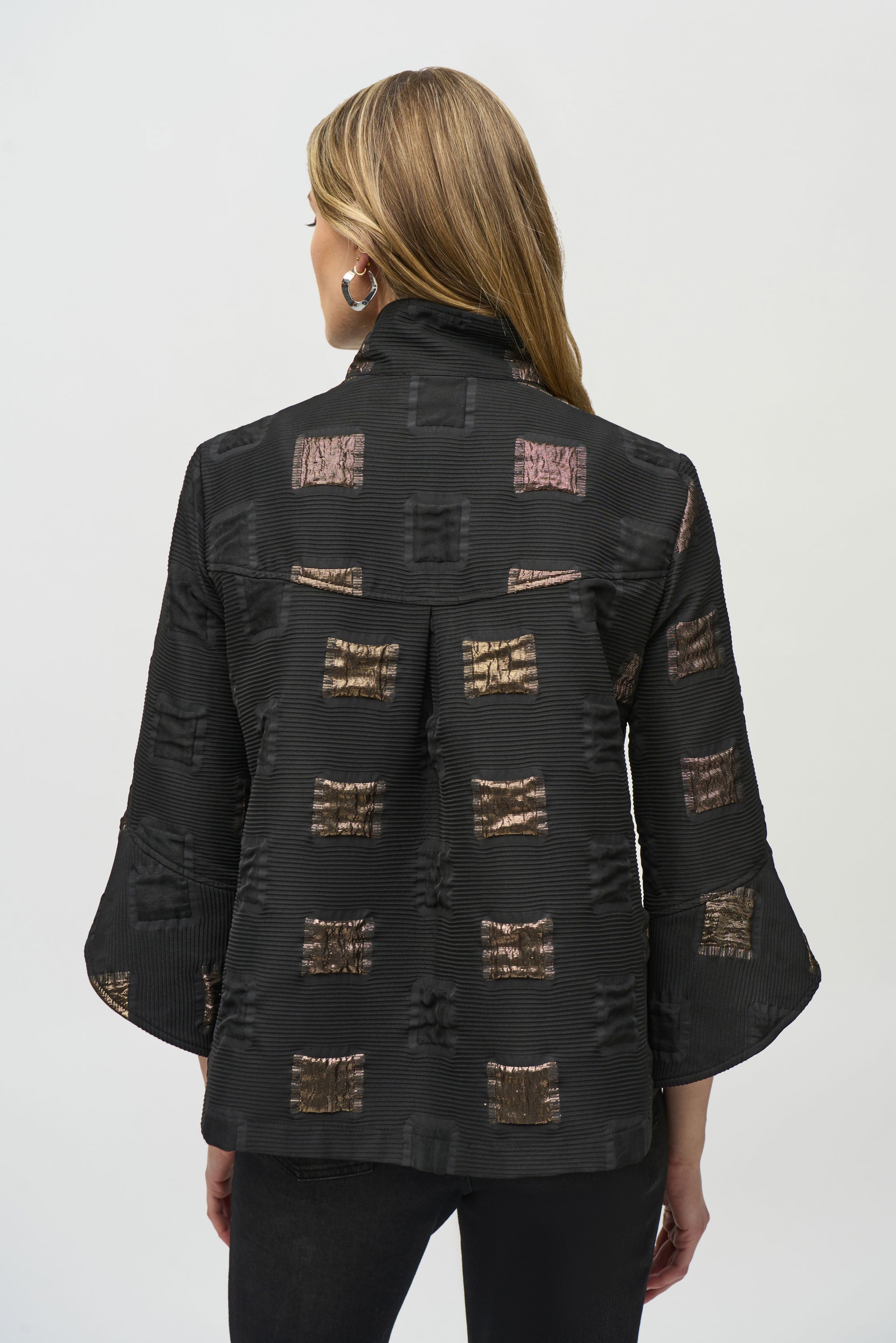 Black & Gold Swing Jacket - 244205