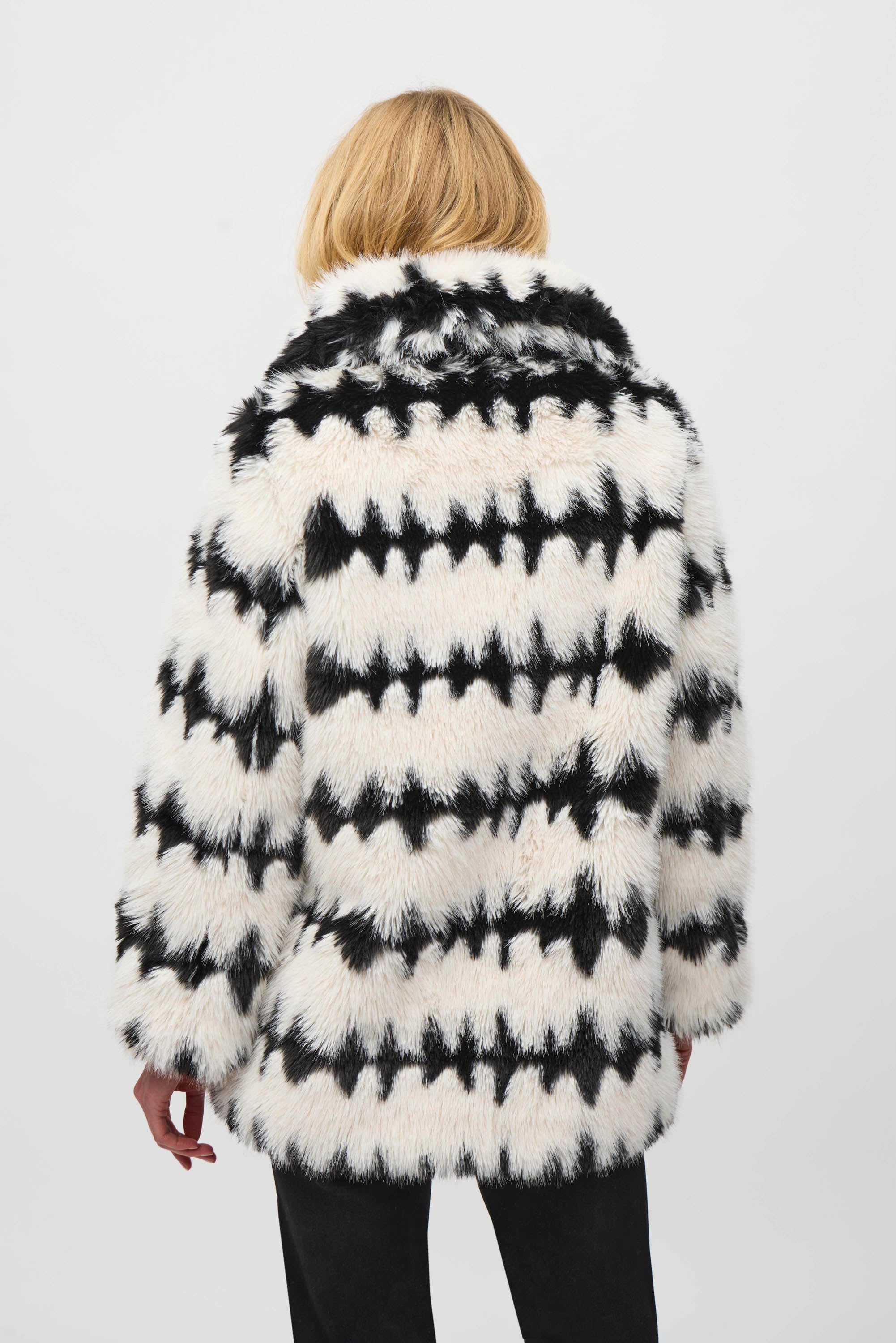 Vanilla & Black Reversible Coat - 244900