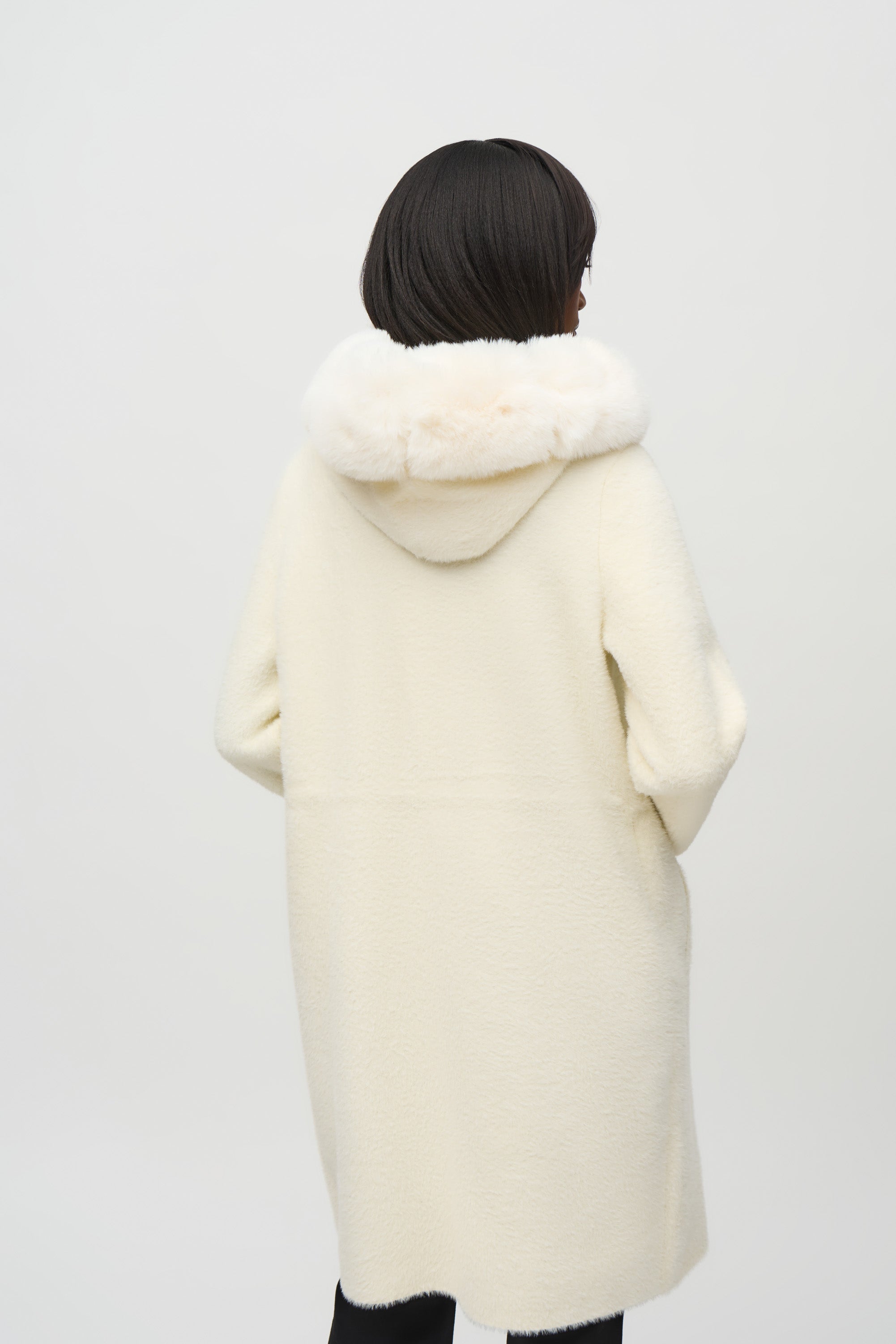 Vanilla Fur Trim Coat - 244929