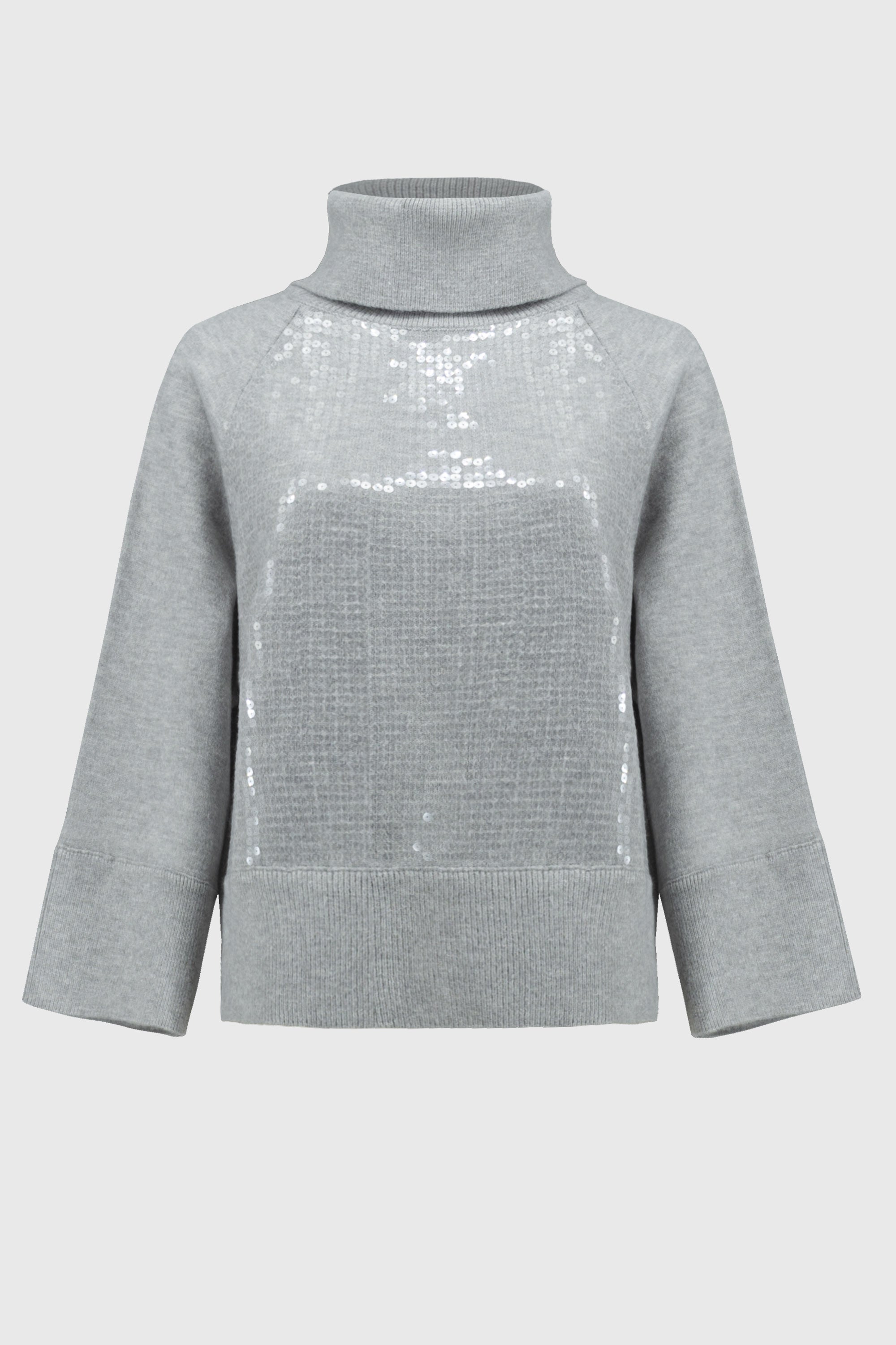 Grey Sequin Jumper - 244935