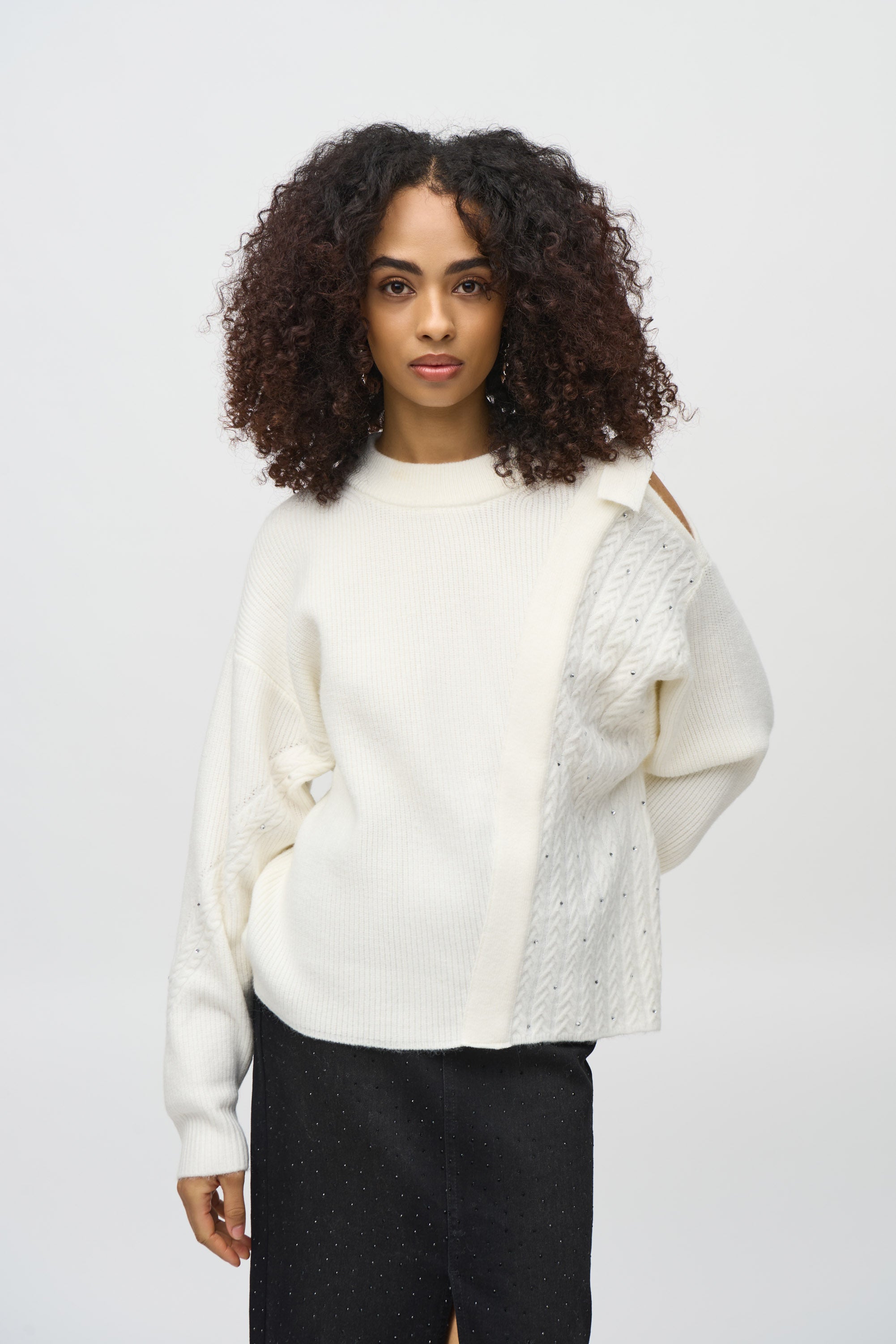 Vanilla Cold Shoulder Jumper - 244937