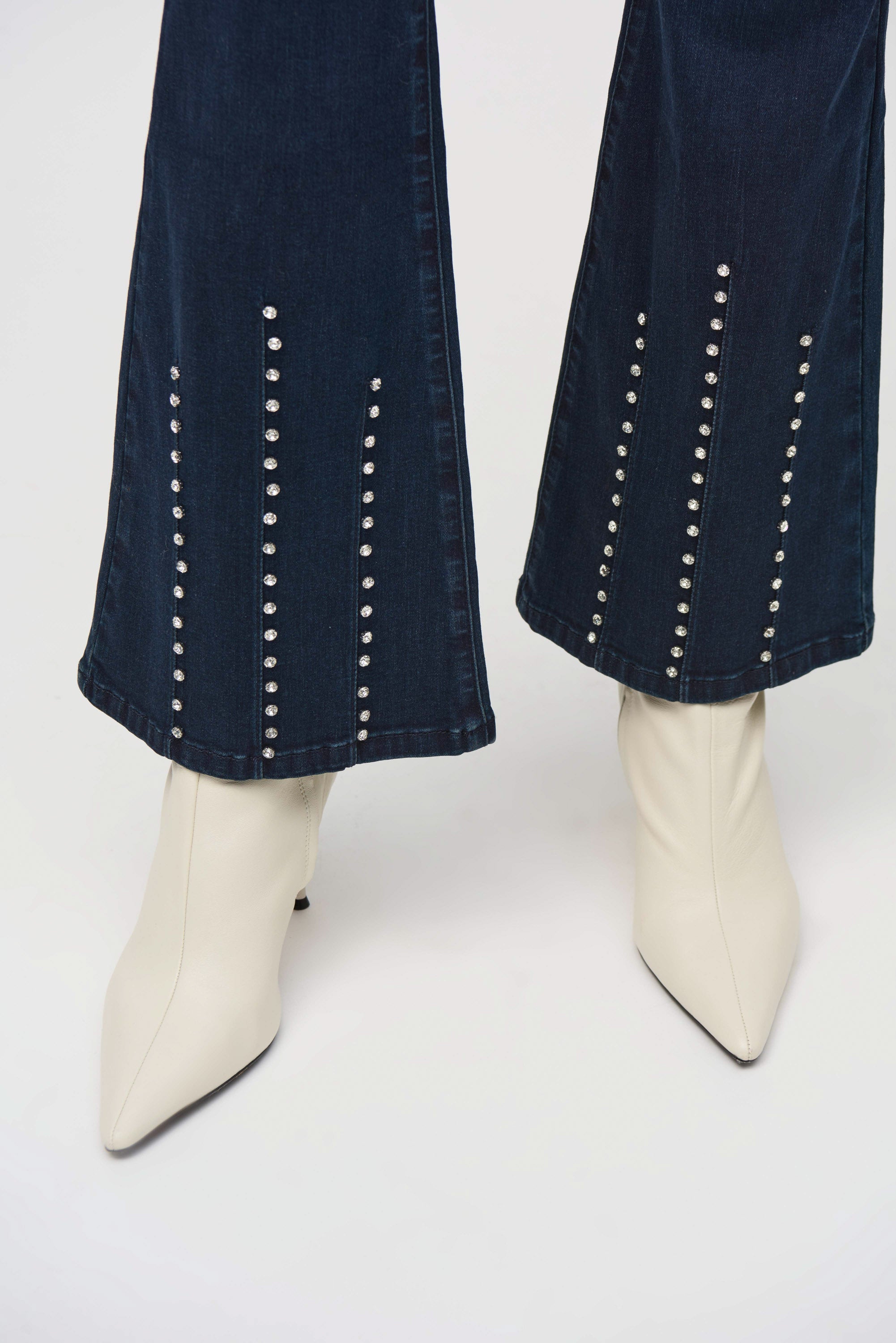 Flared Diamante Jeans - 244946