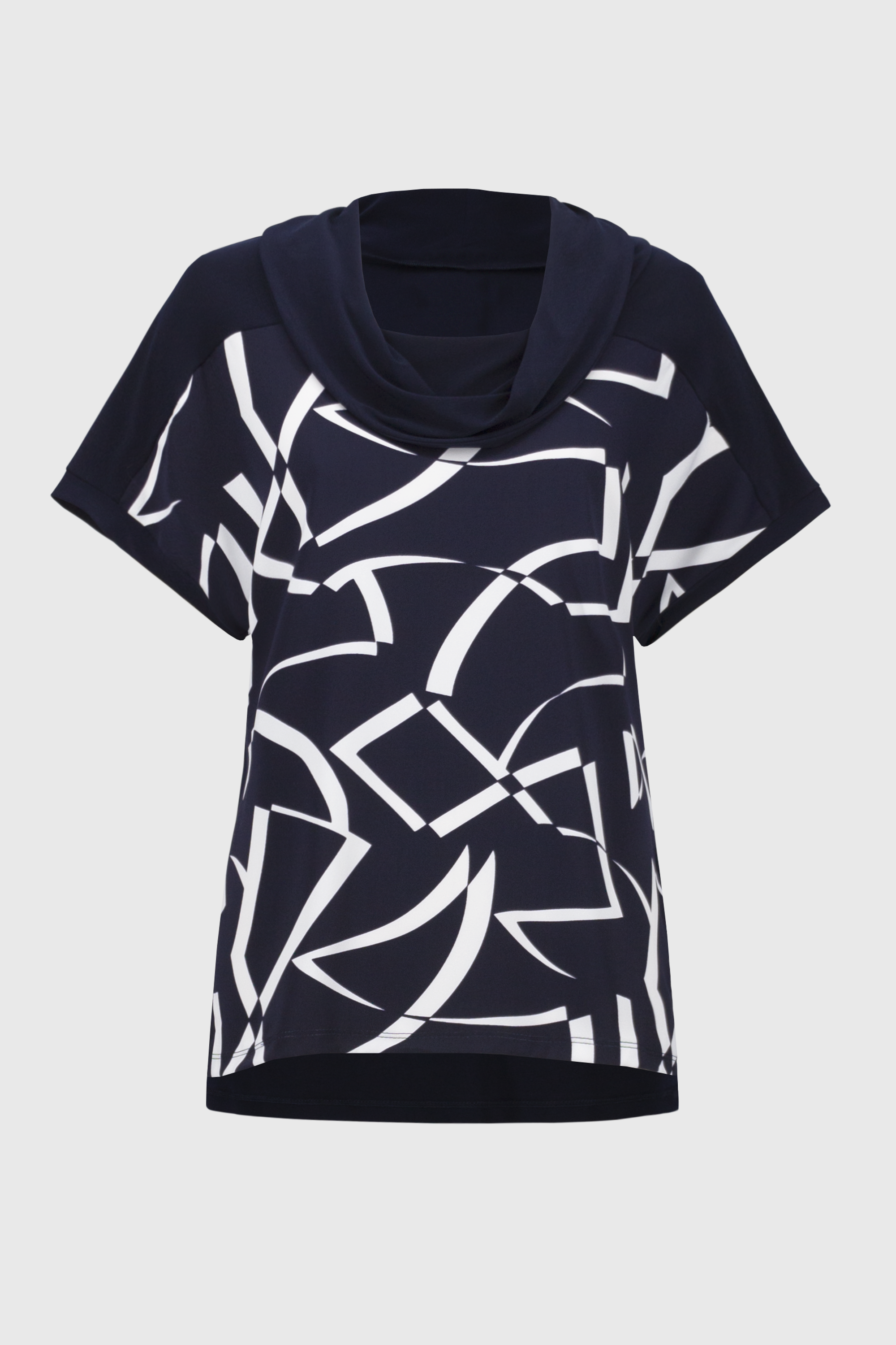 Midnight Blue Cowl Neck Top - 251110