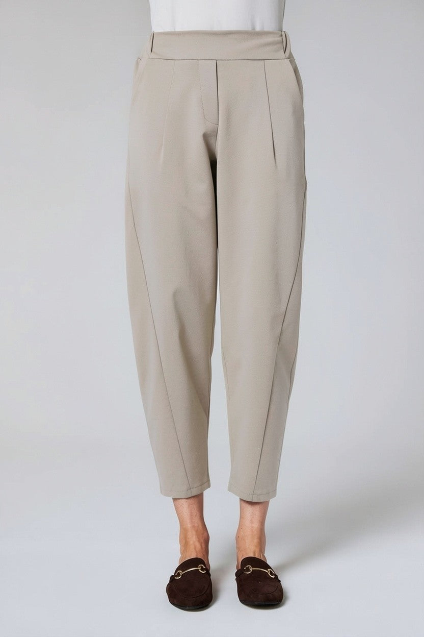 Taupe Barrel Trousers - 2511