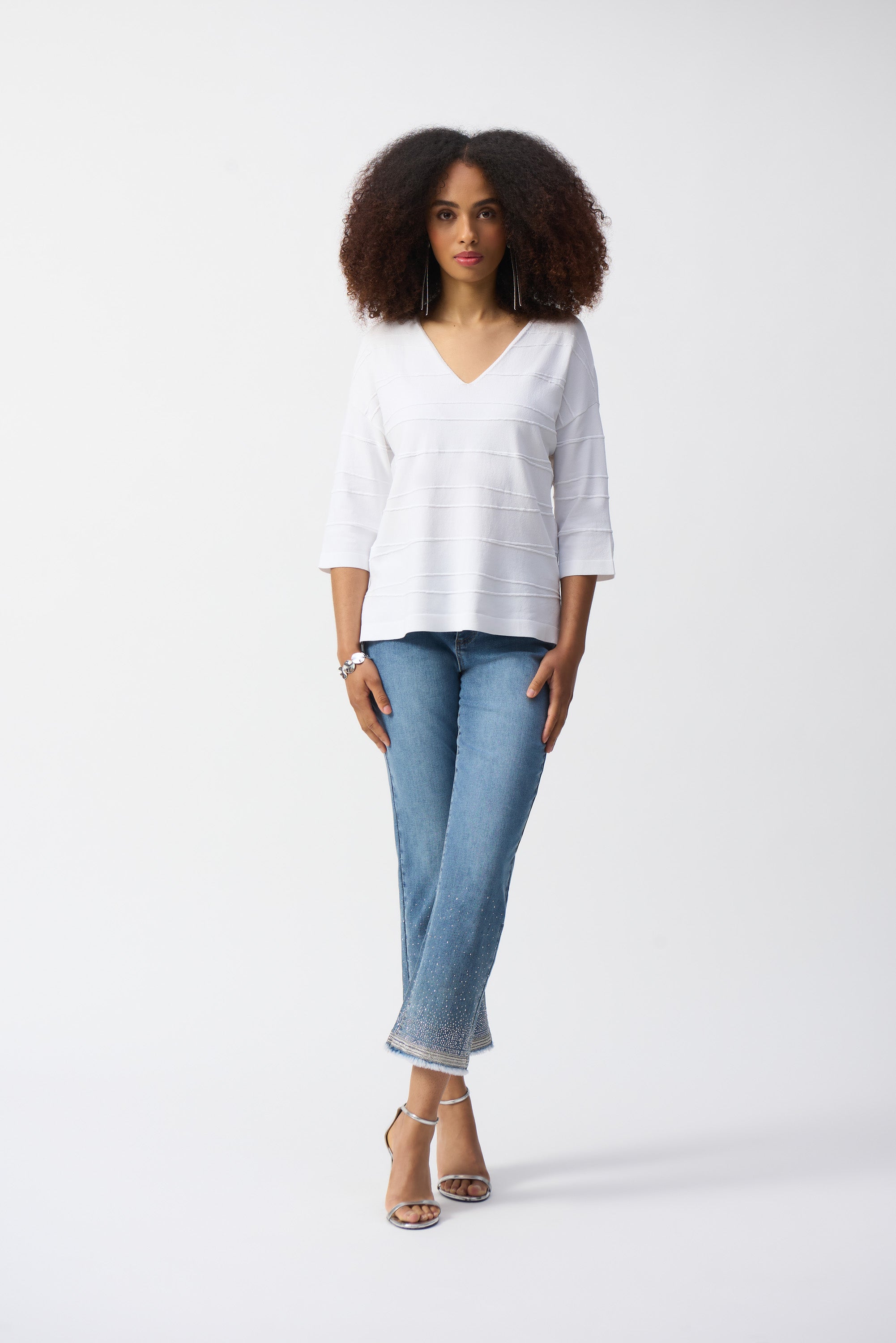 Vanilla V Neck Sweater - 251923