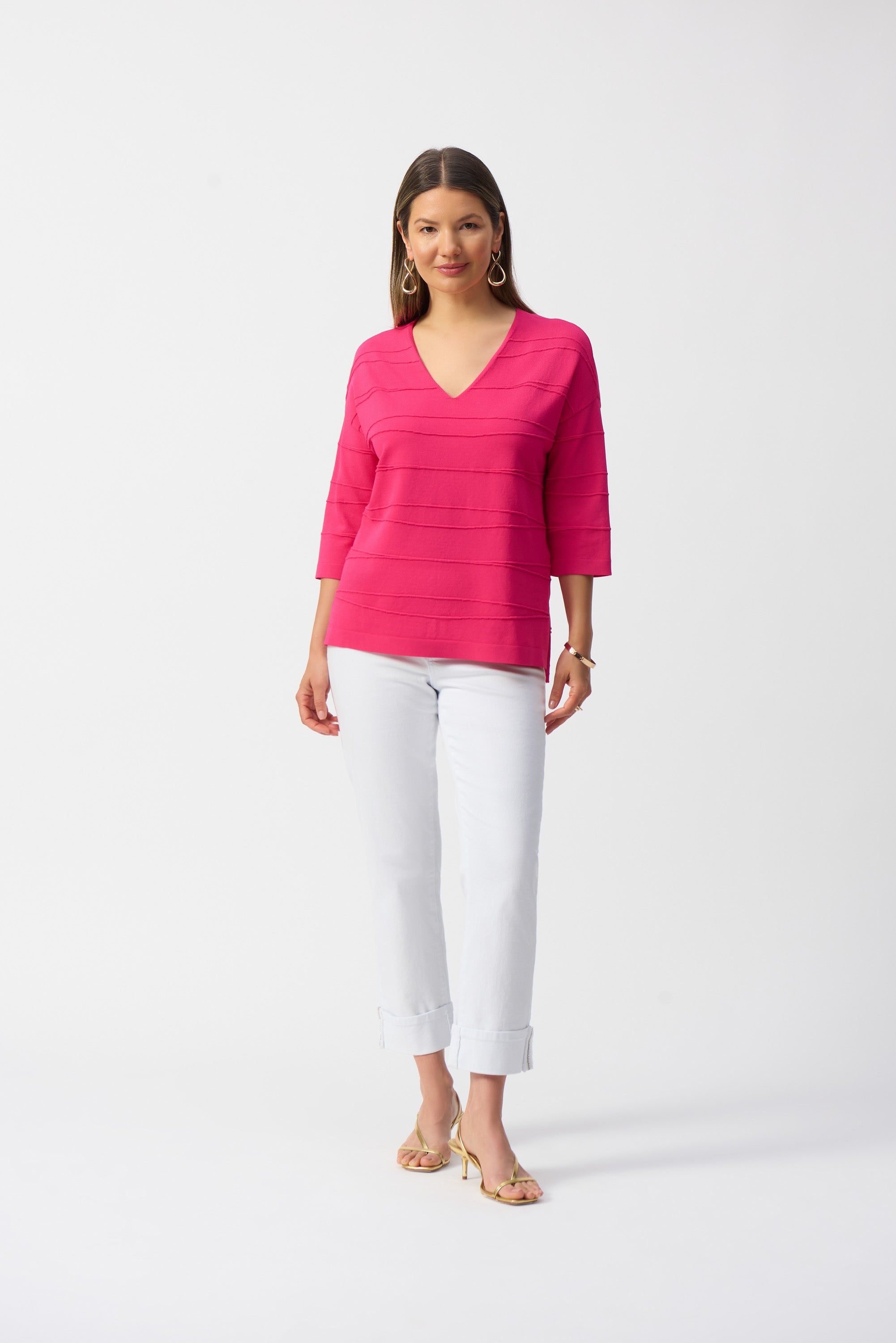 Geranium V Neck Sweater - 251923