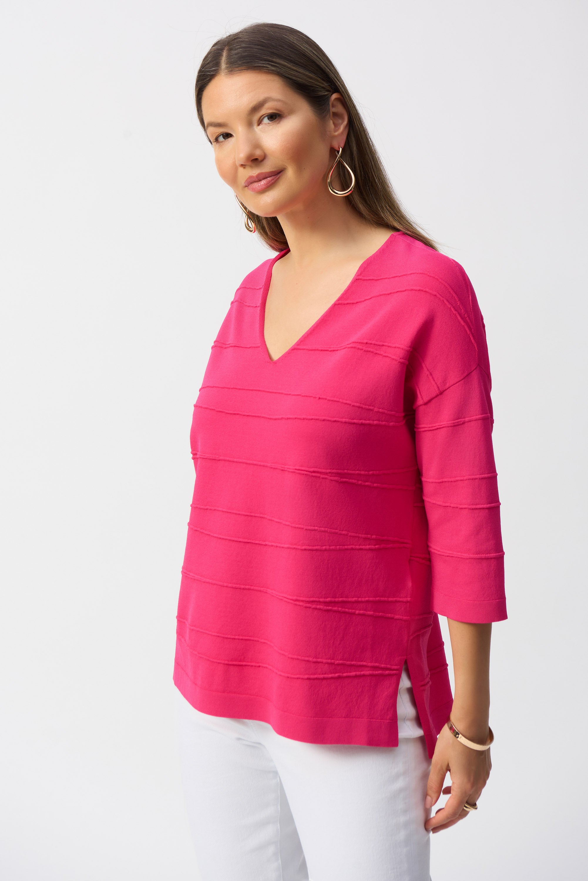 Geranium V Neck Sweater - 251923