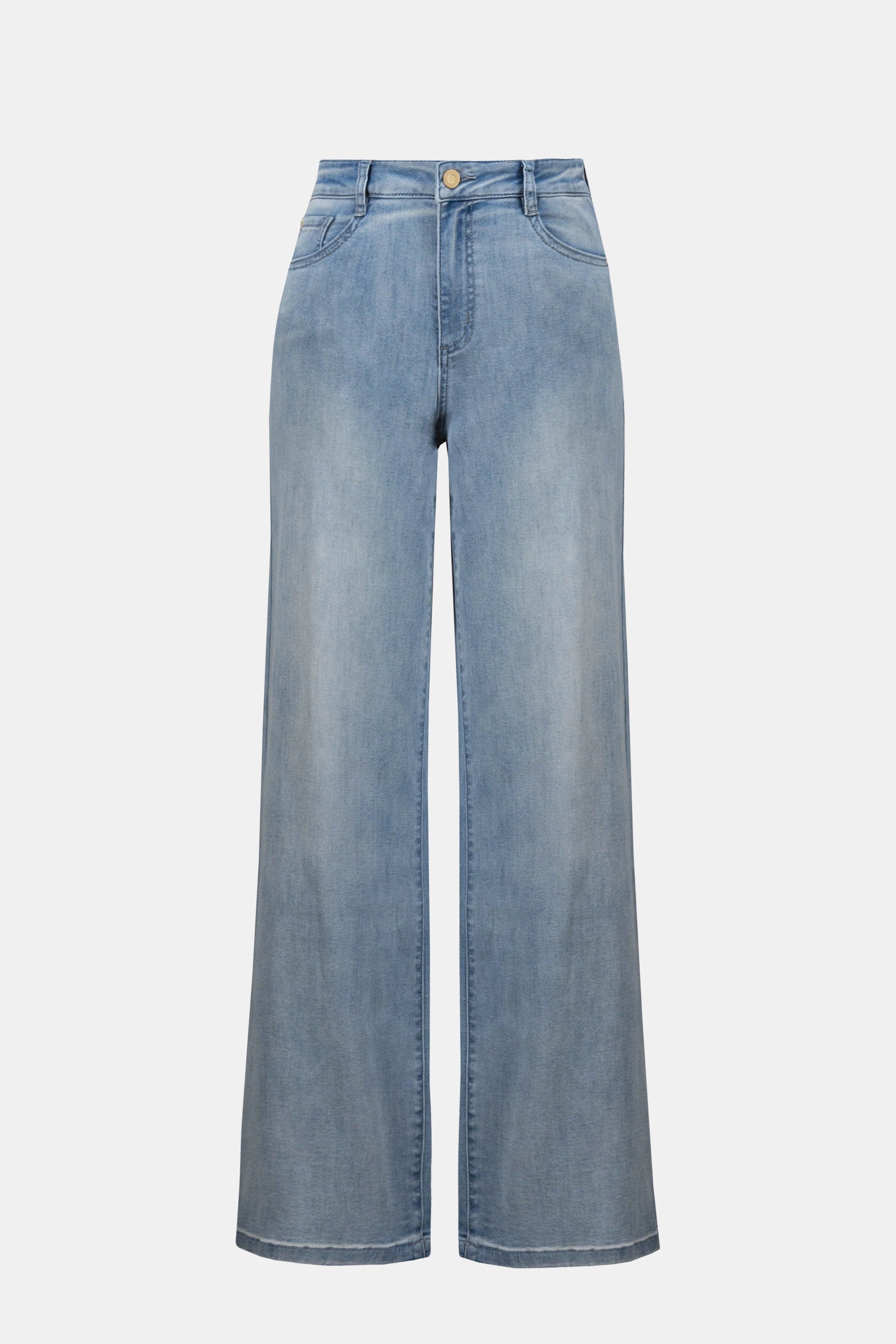 Goldie Light Blue Wide Leg Jeans - 251968S26