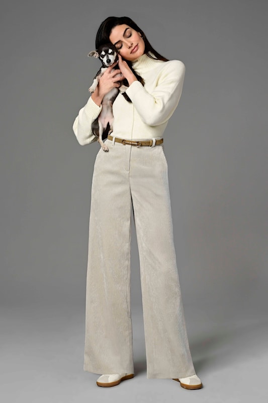 Cream Cord Yasi Trousers - 53651