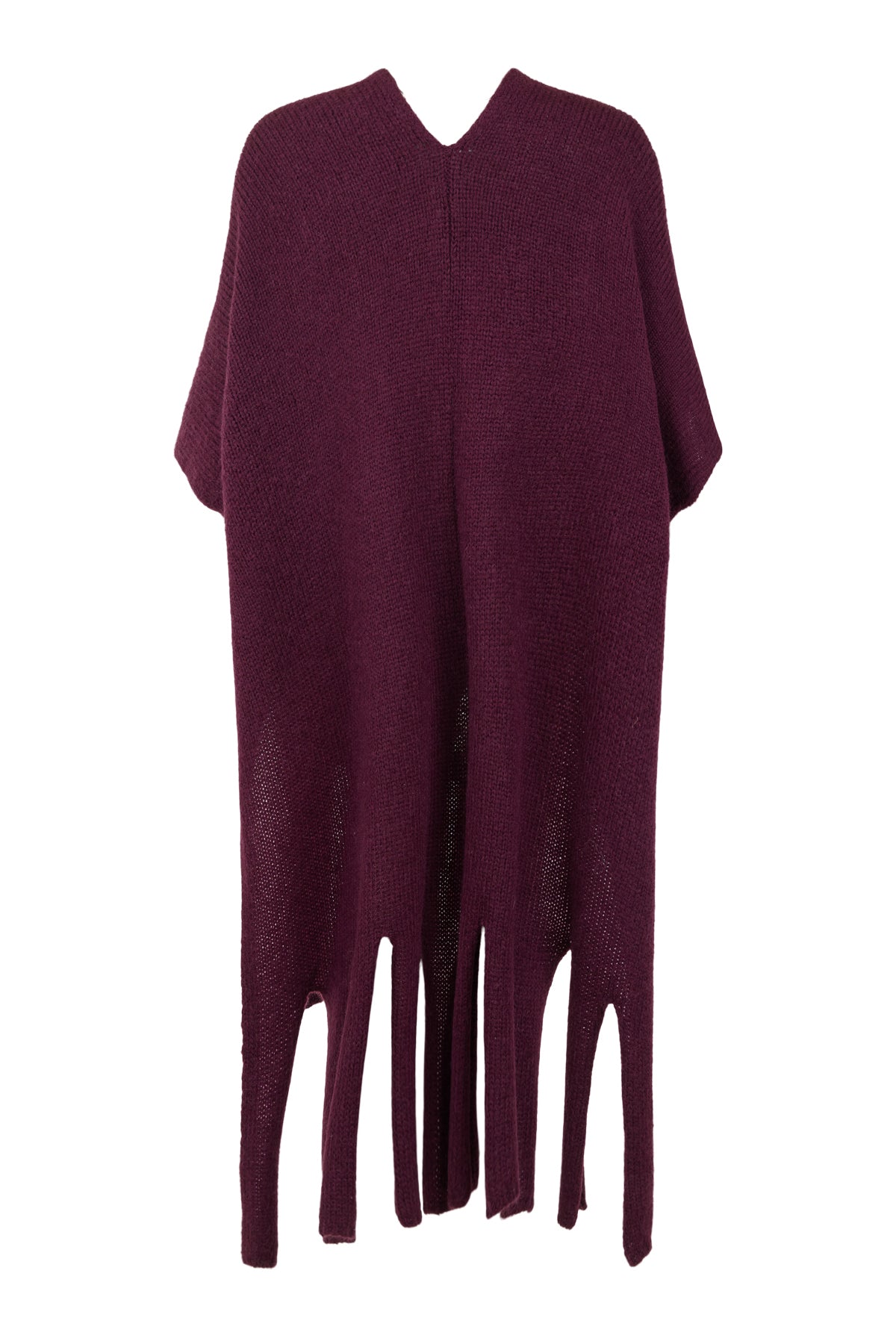 Prune Fringed Wrap - 80529