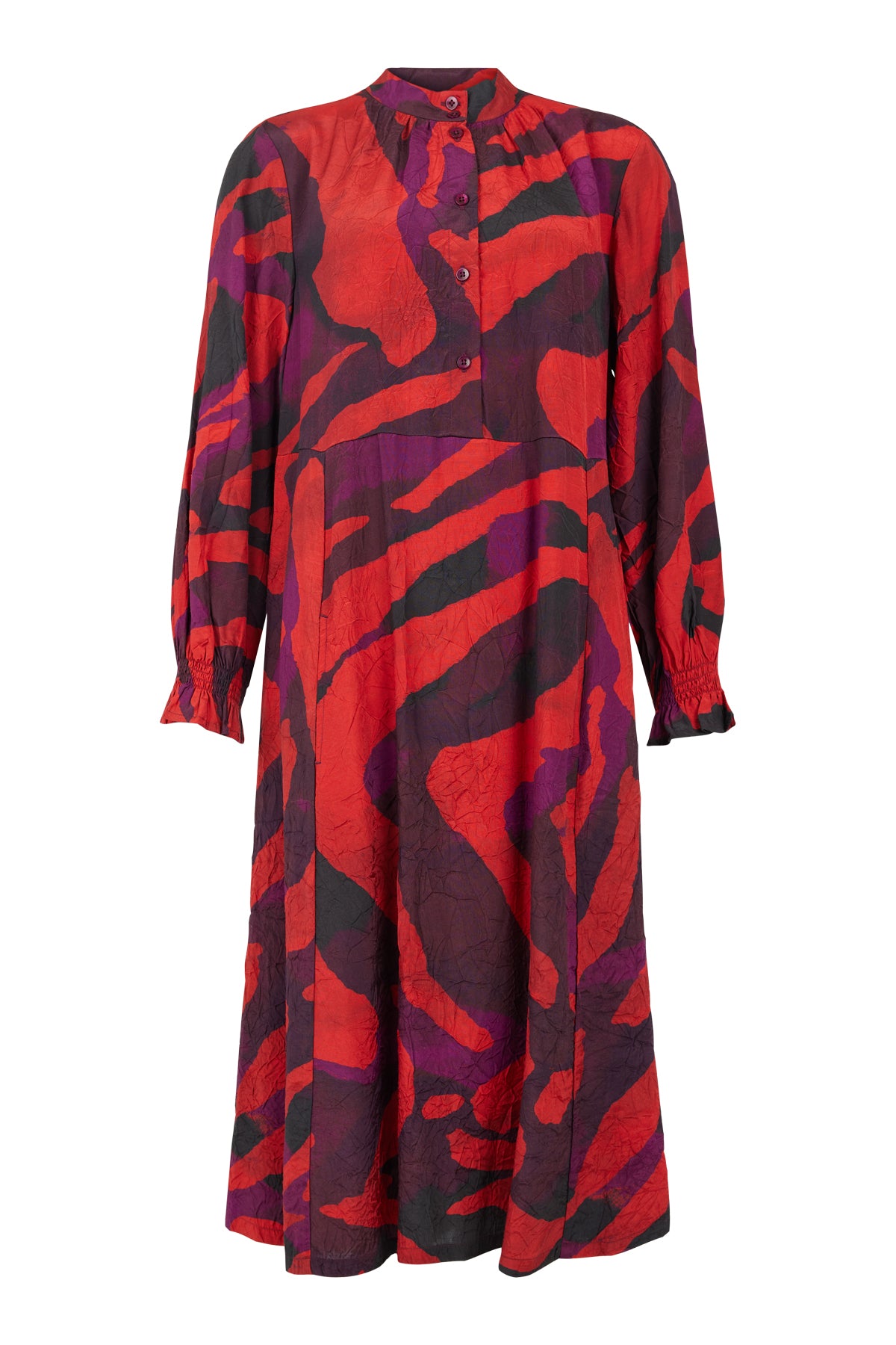 Red Print Dress - 88601