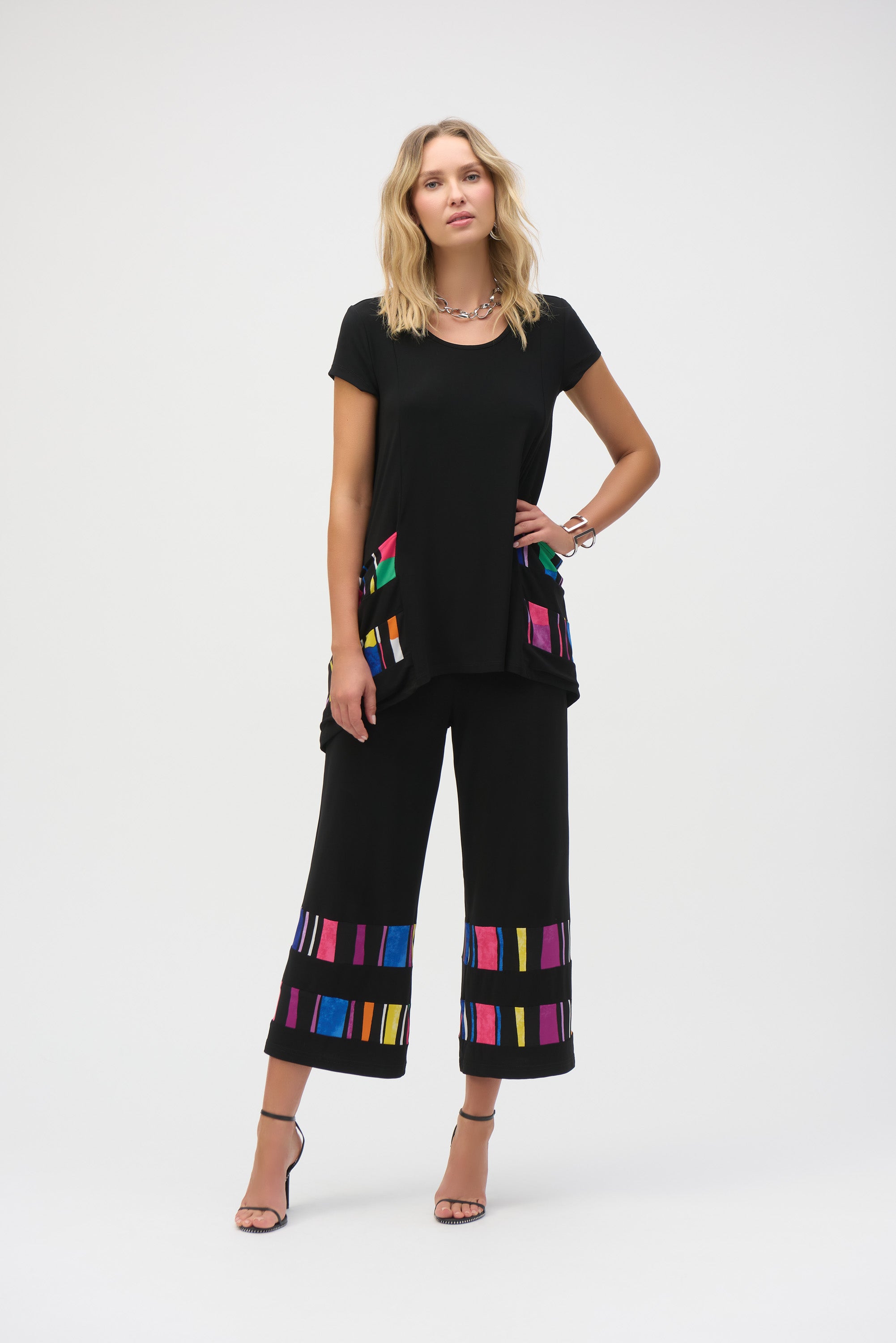 Black & Multi Print Tunic - 252054