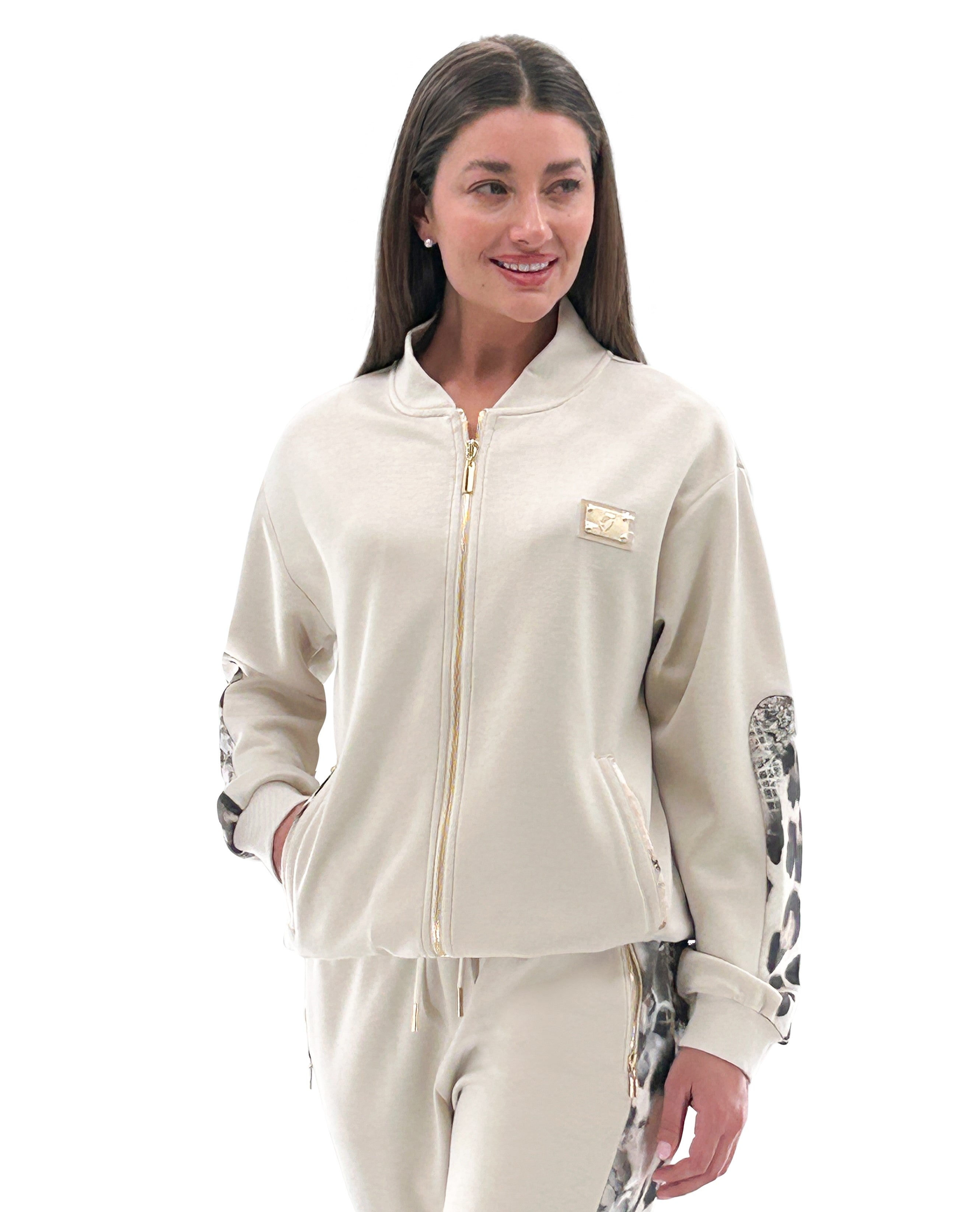 Sand Zip Sweatshirt - 254