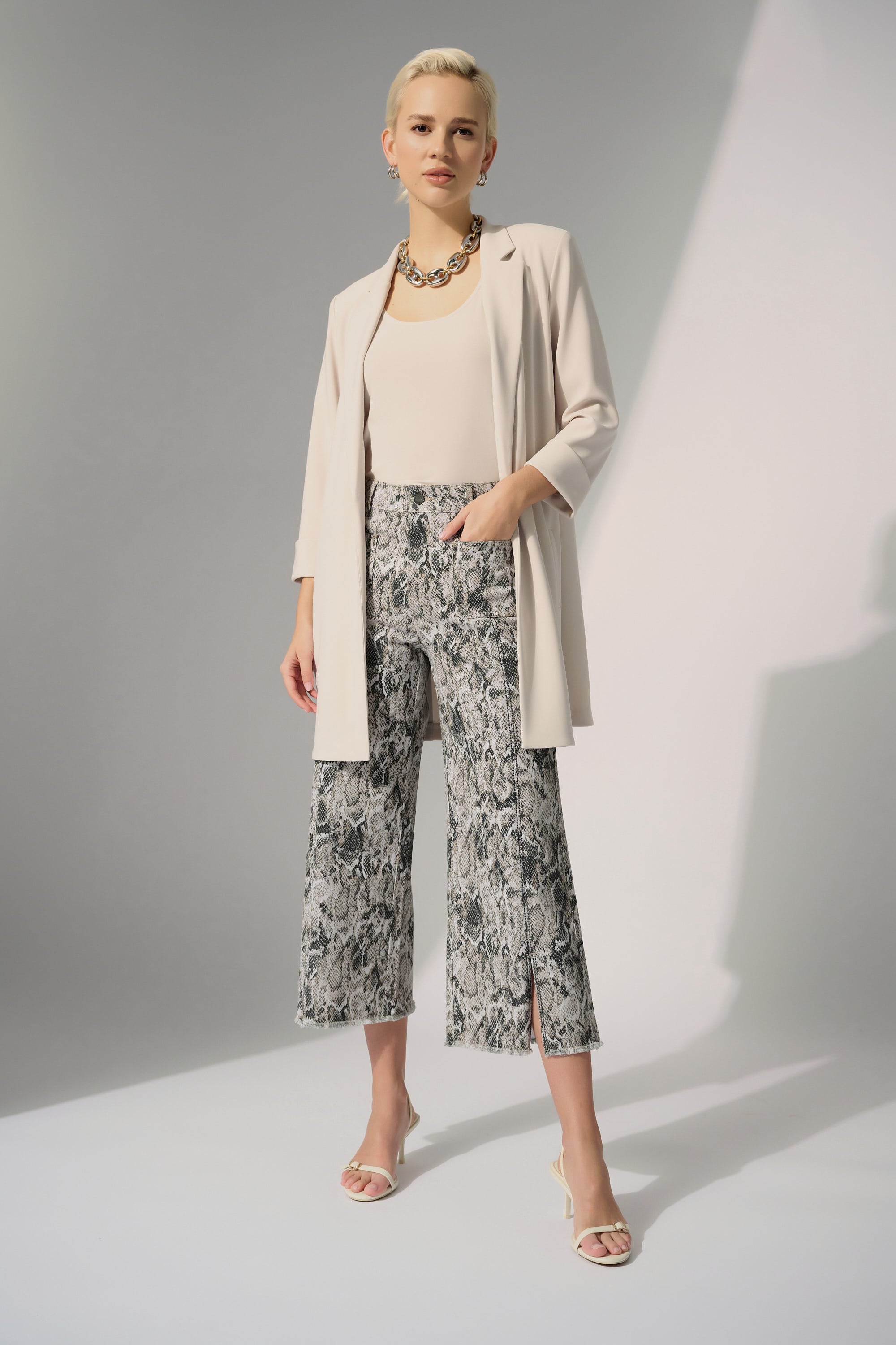 Python Print Culotte Pants - 252938