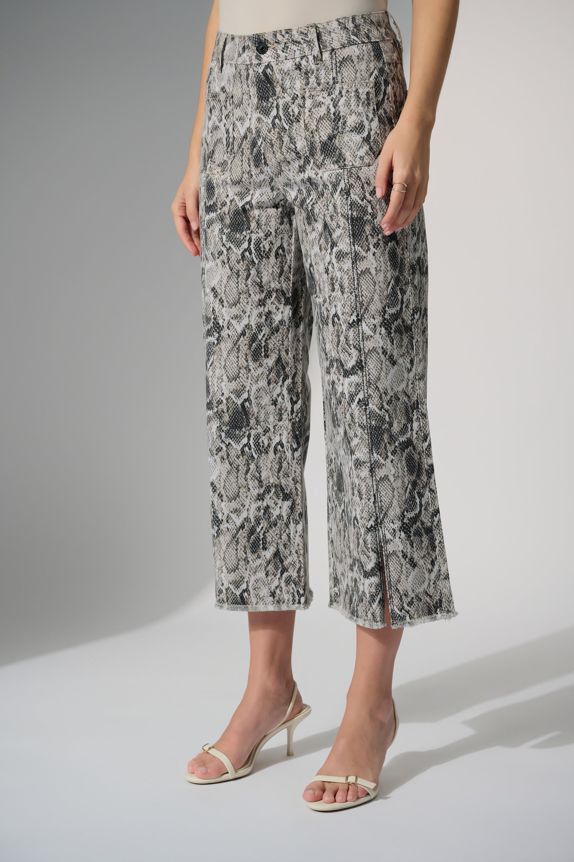 Python Print Culotte Pants - 252938