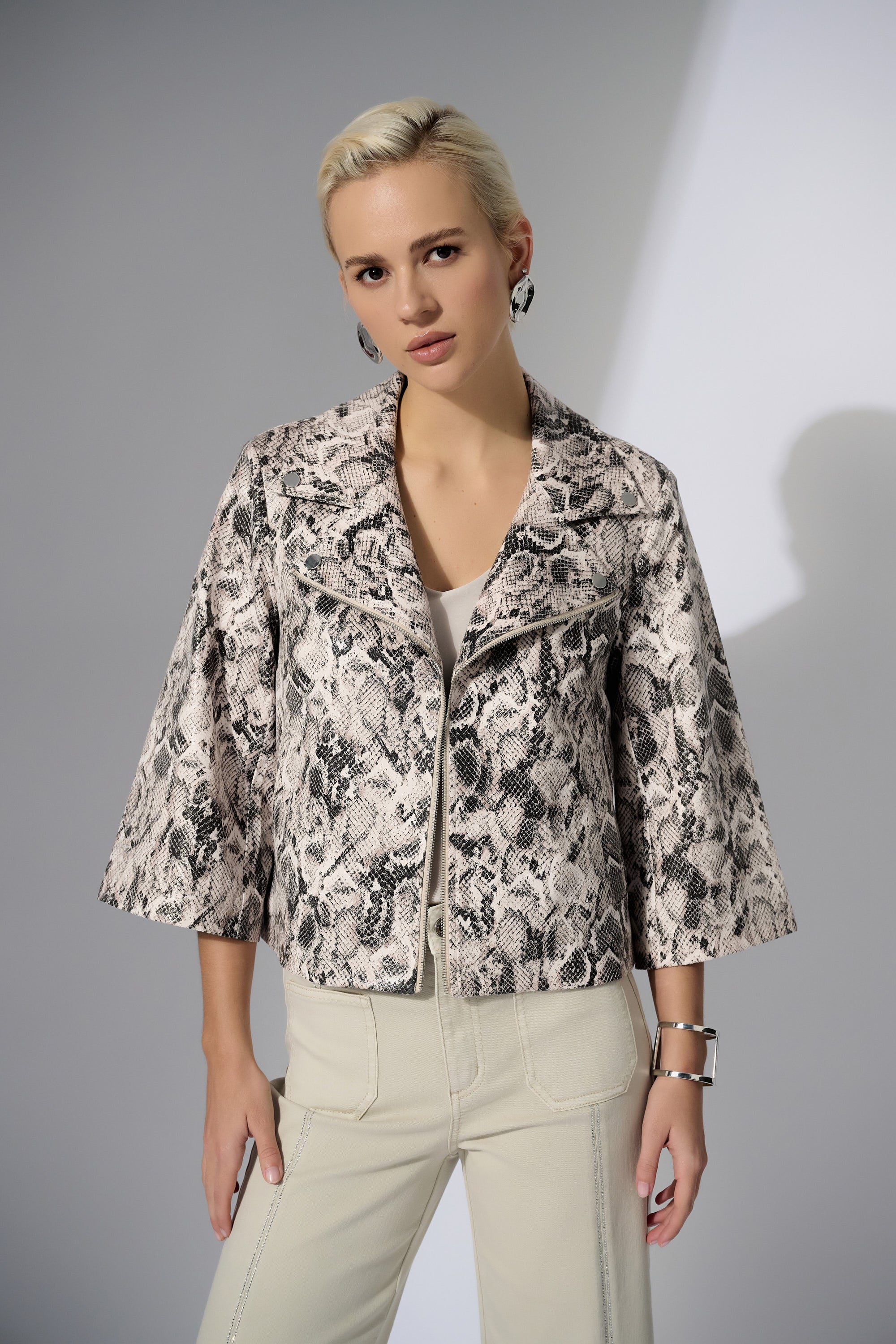 Python Print Swing Jacket - 252939