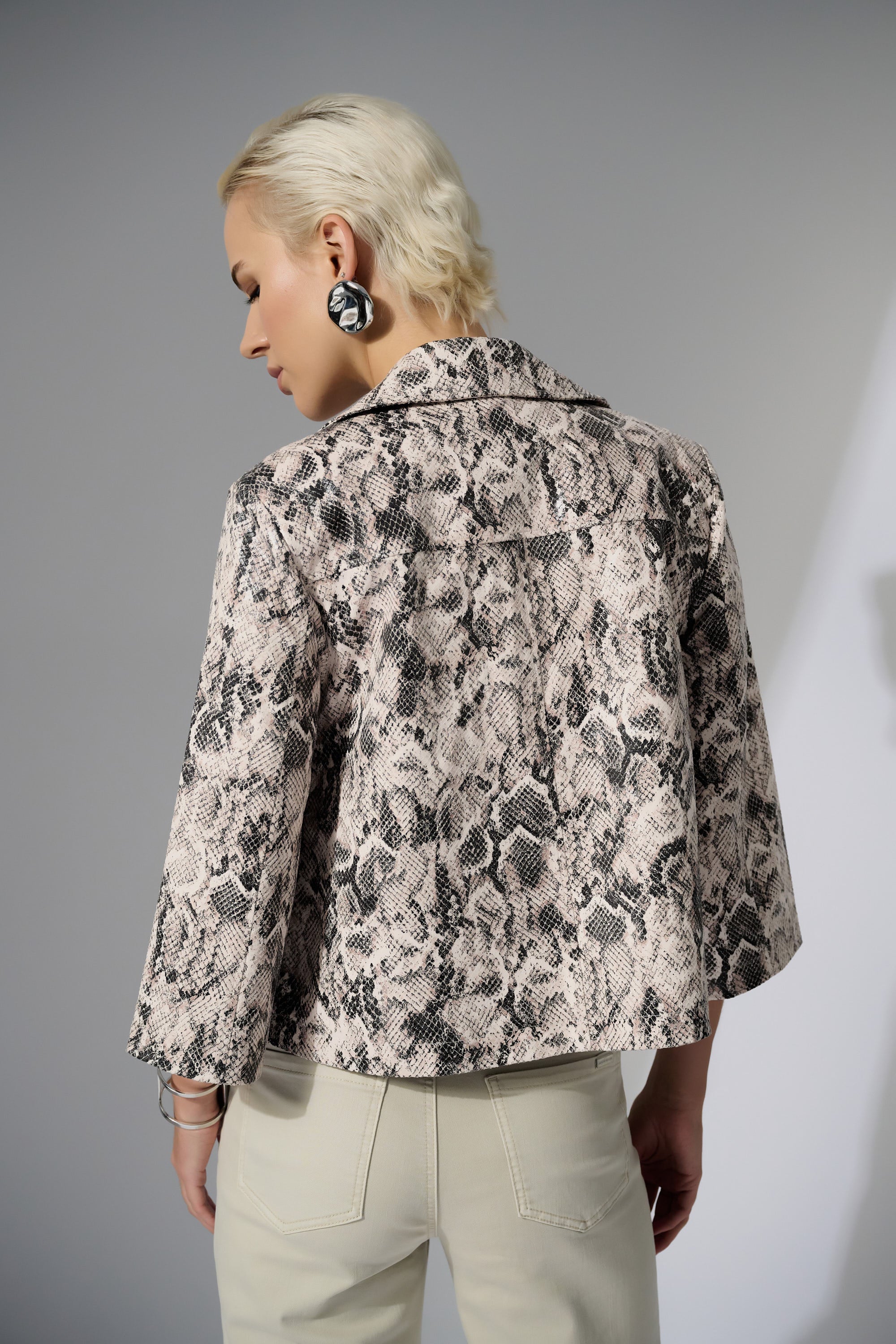 Python Print Swing Jacket - 252939