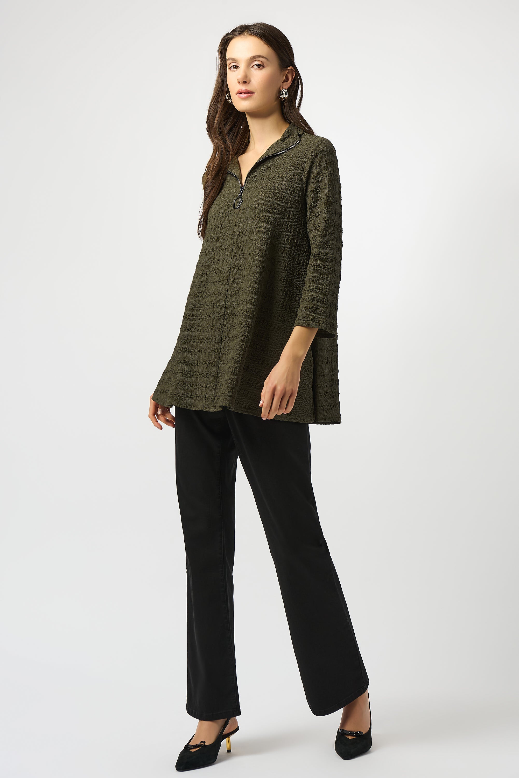 Avocado Zip Tunic Top - 253028