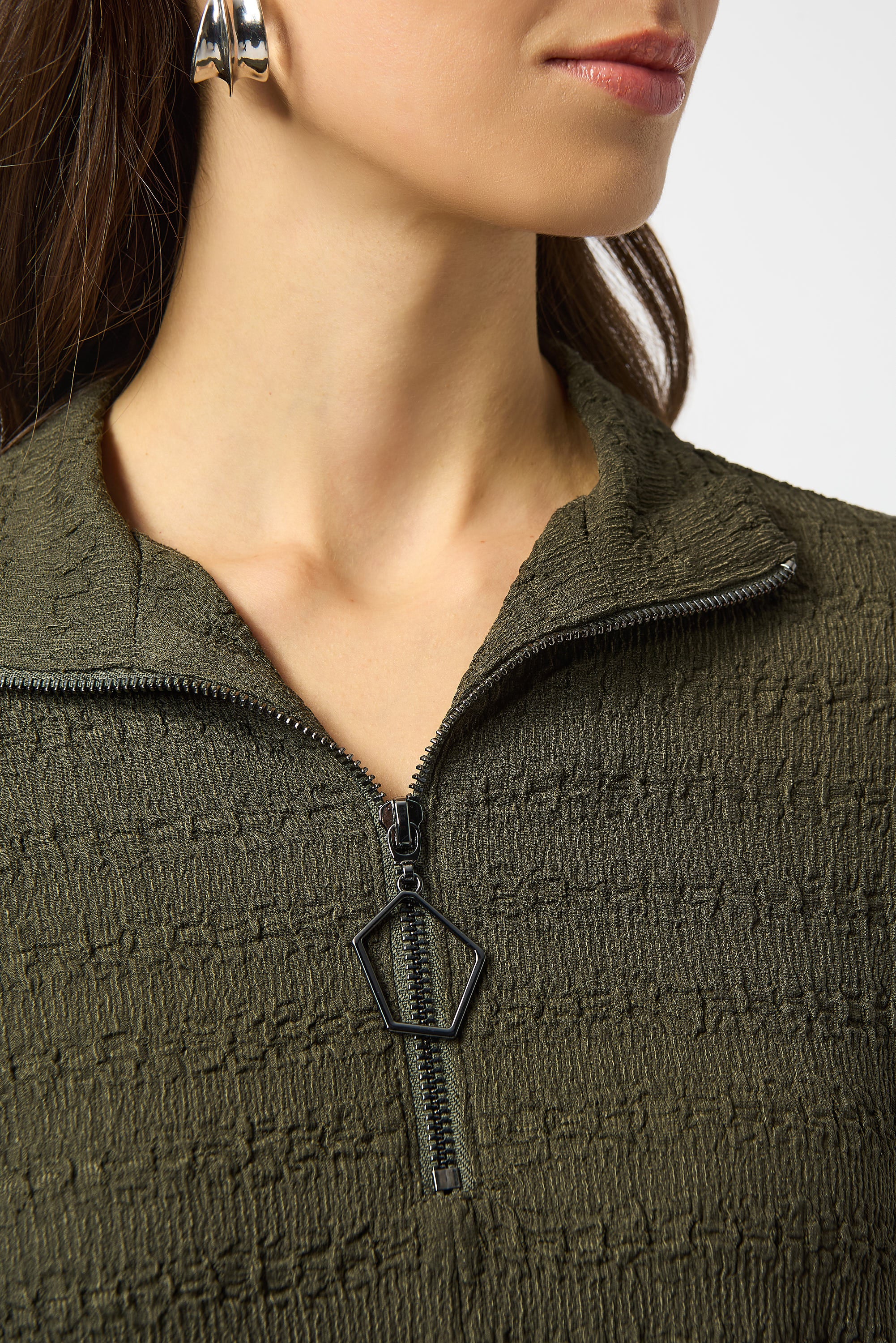 Avocado Zip Tunic Top - 253028