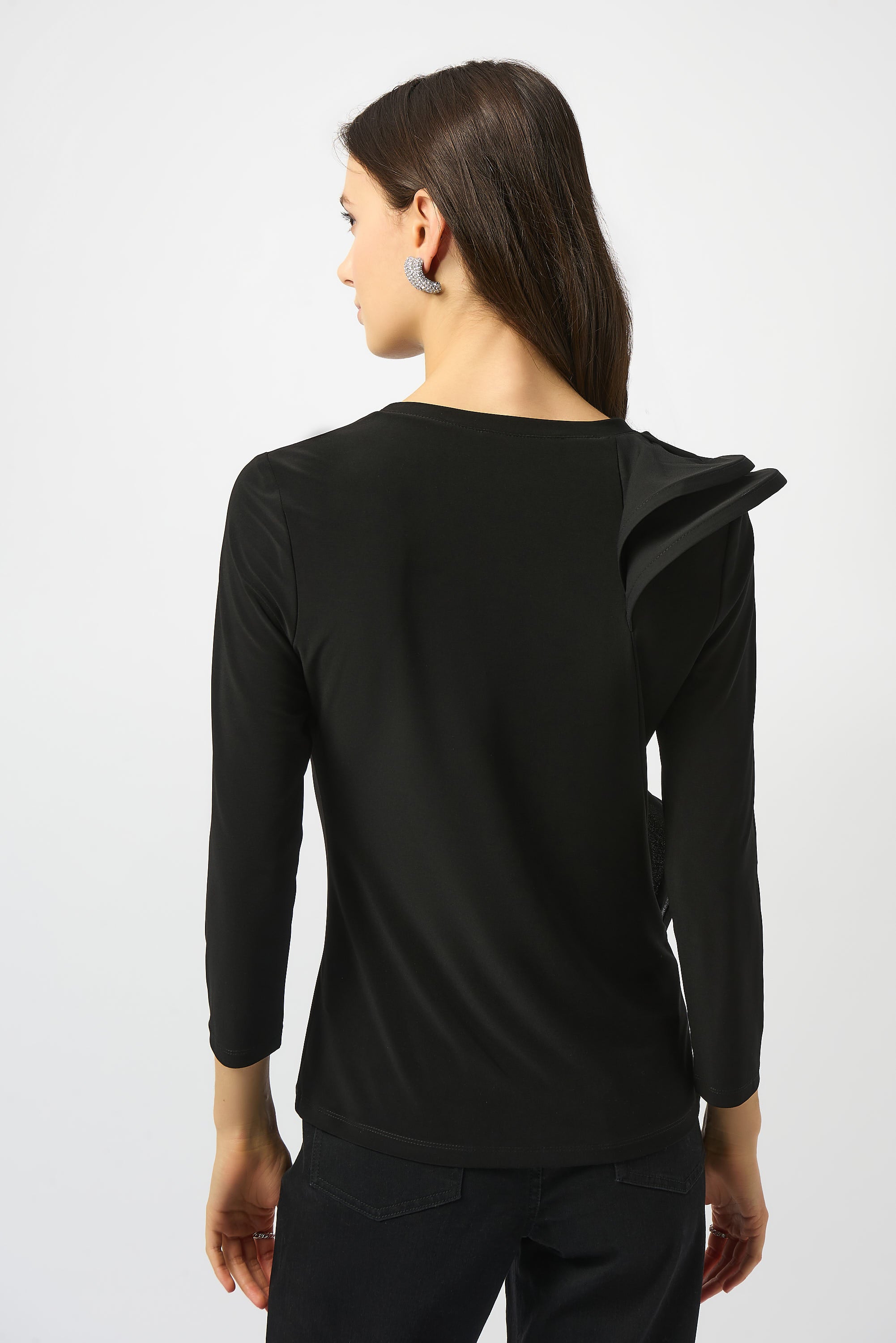 Black Ruffle Top - 253047