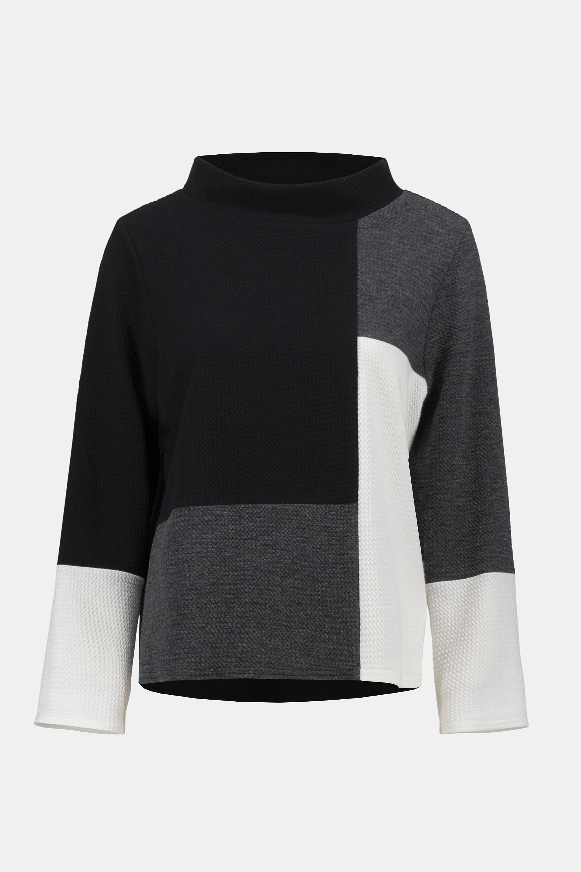 Black Colourblock Sweater - 253236