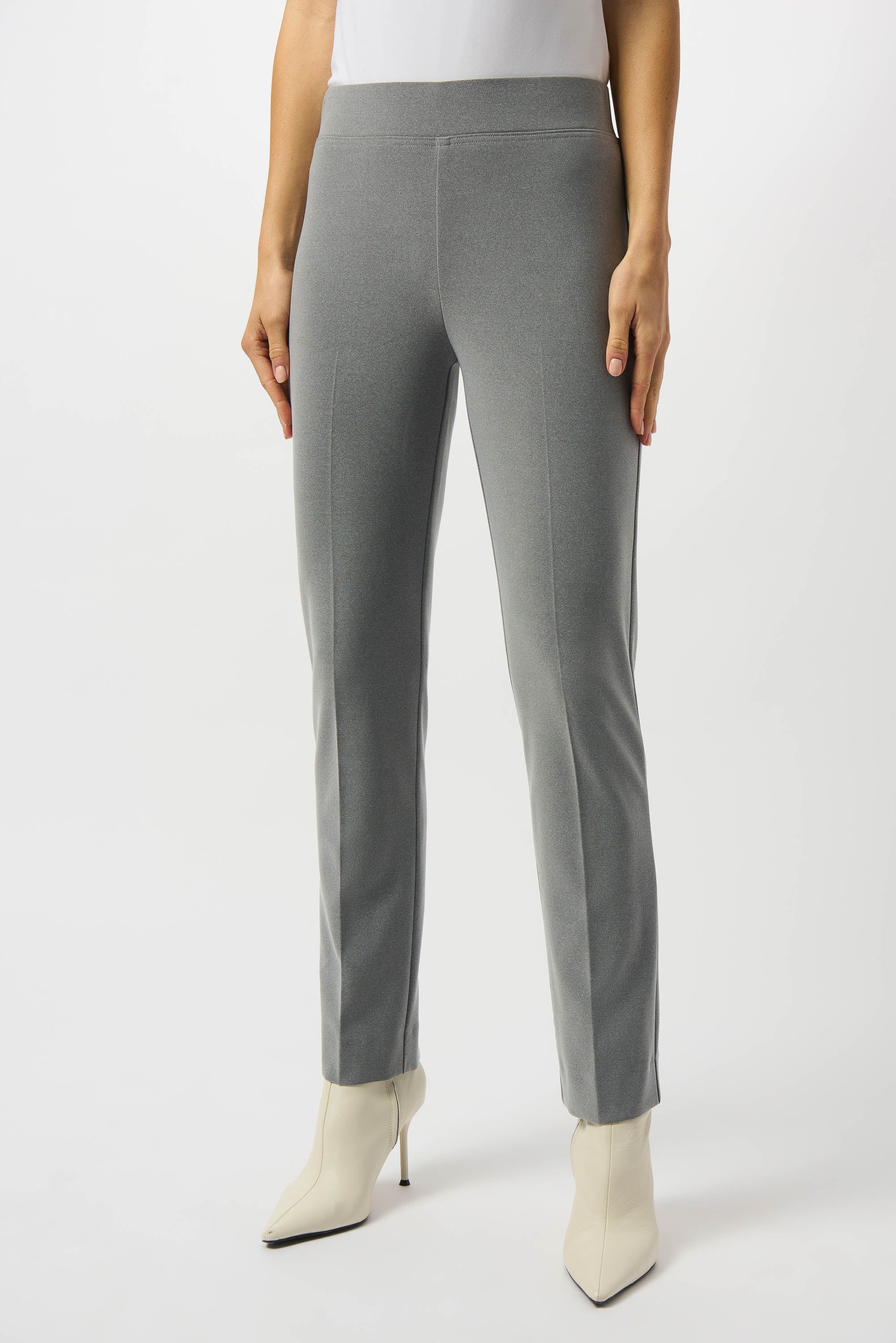 Grey Melange Pants - 253295