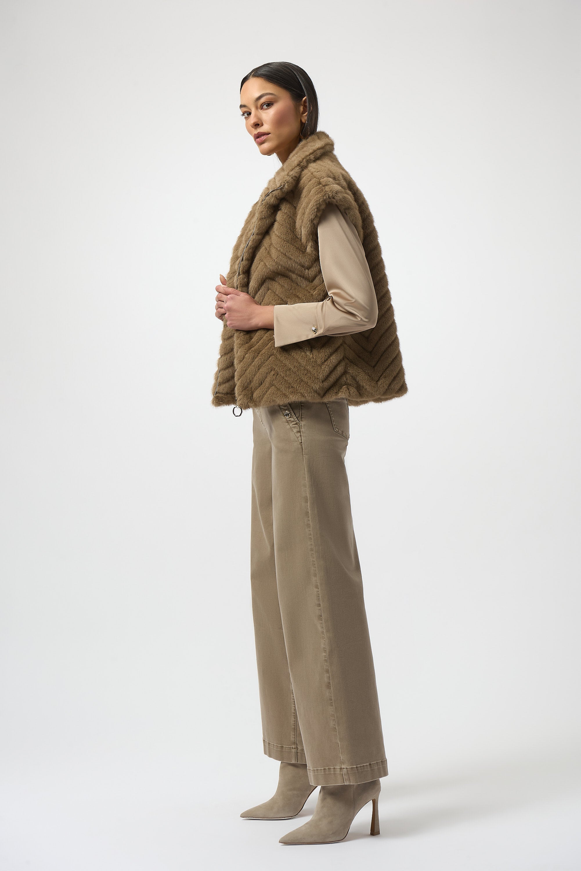 Mink Faux Fur Gilet - 254906