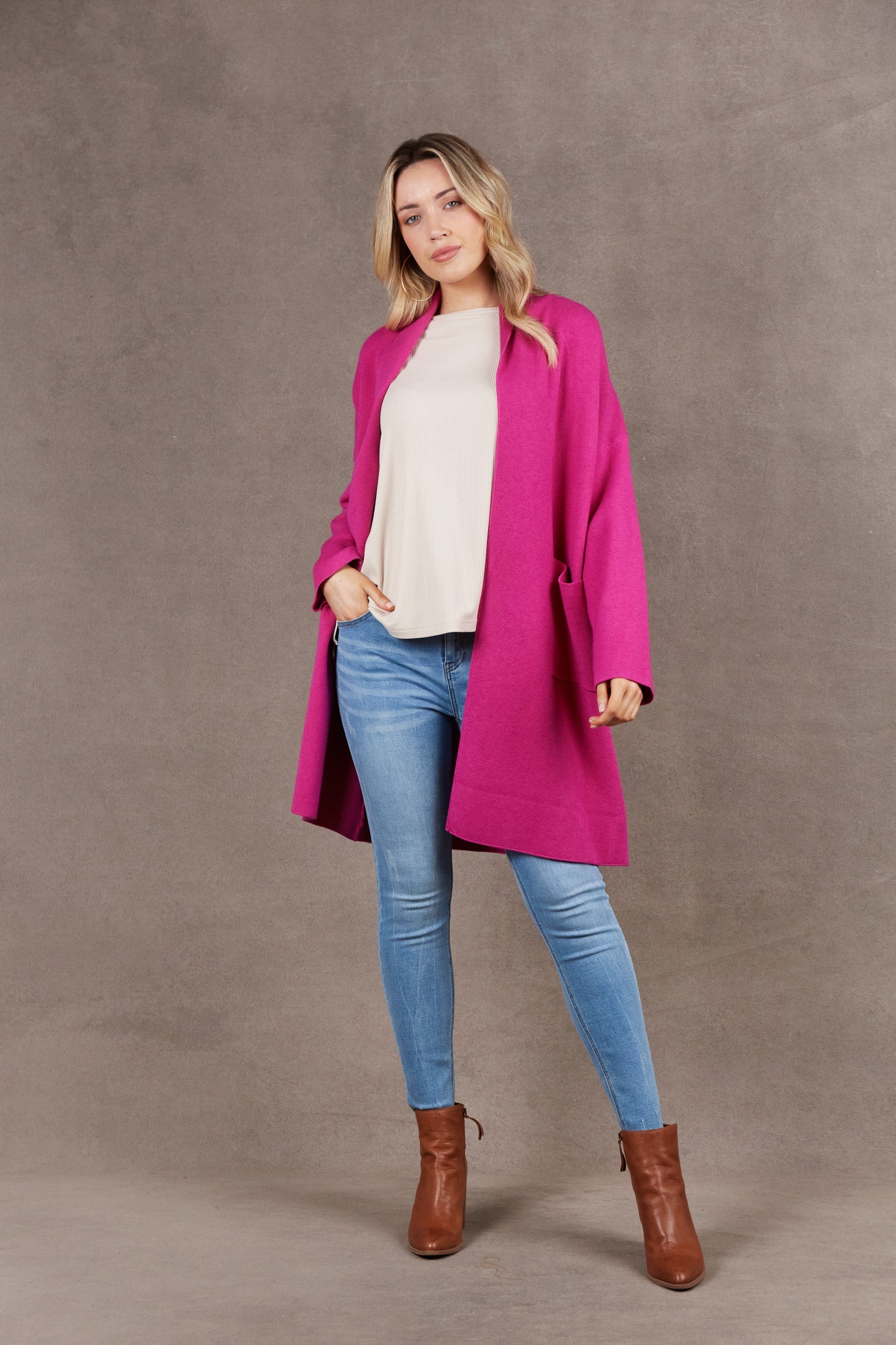 Alawa Cardigan - Magenta