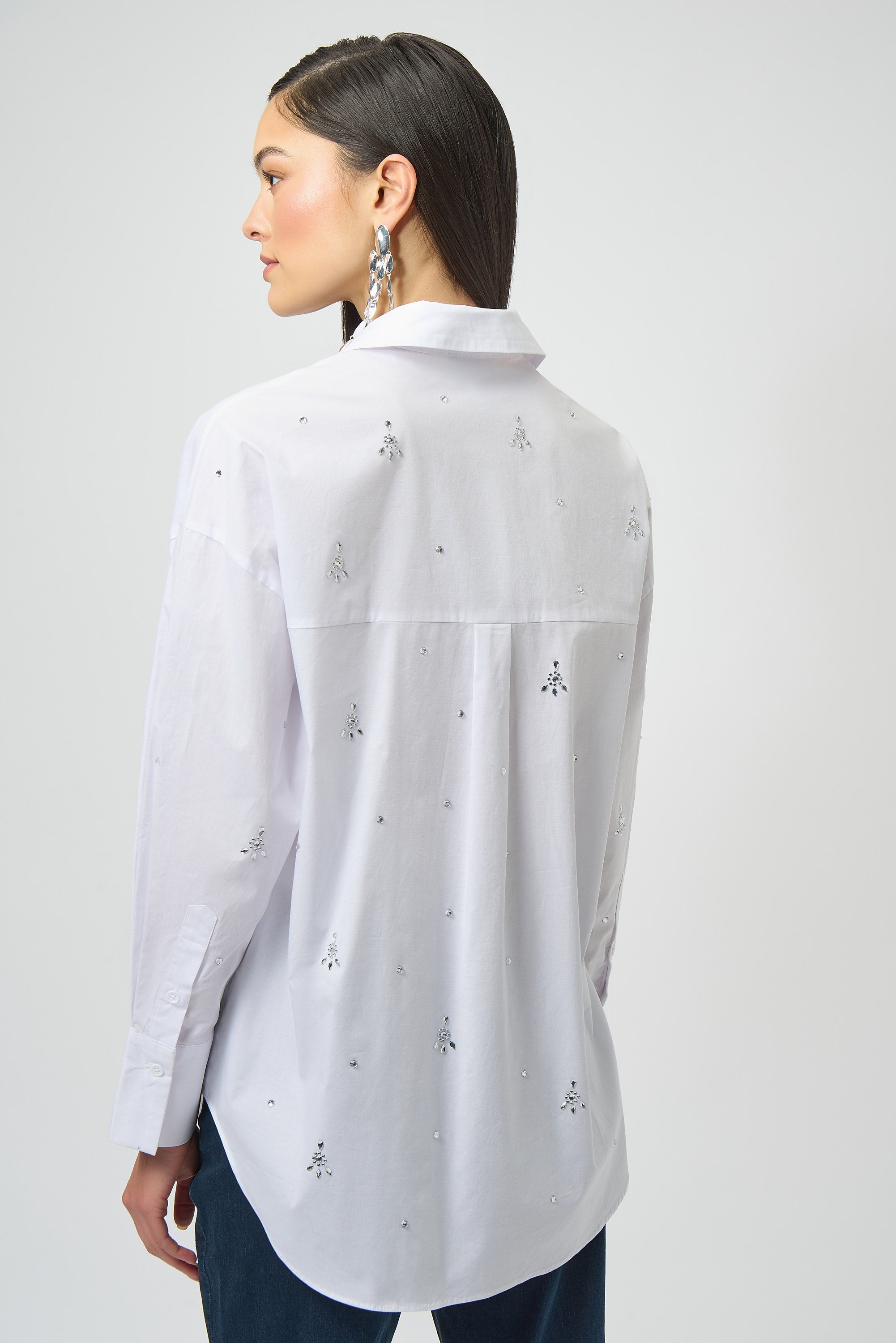 White Embellished Shirt - 254924