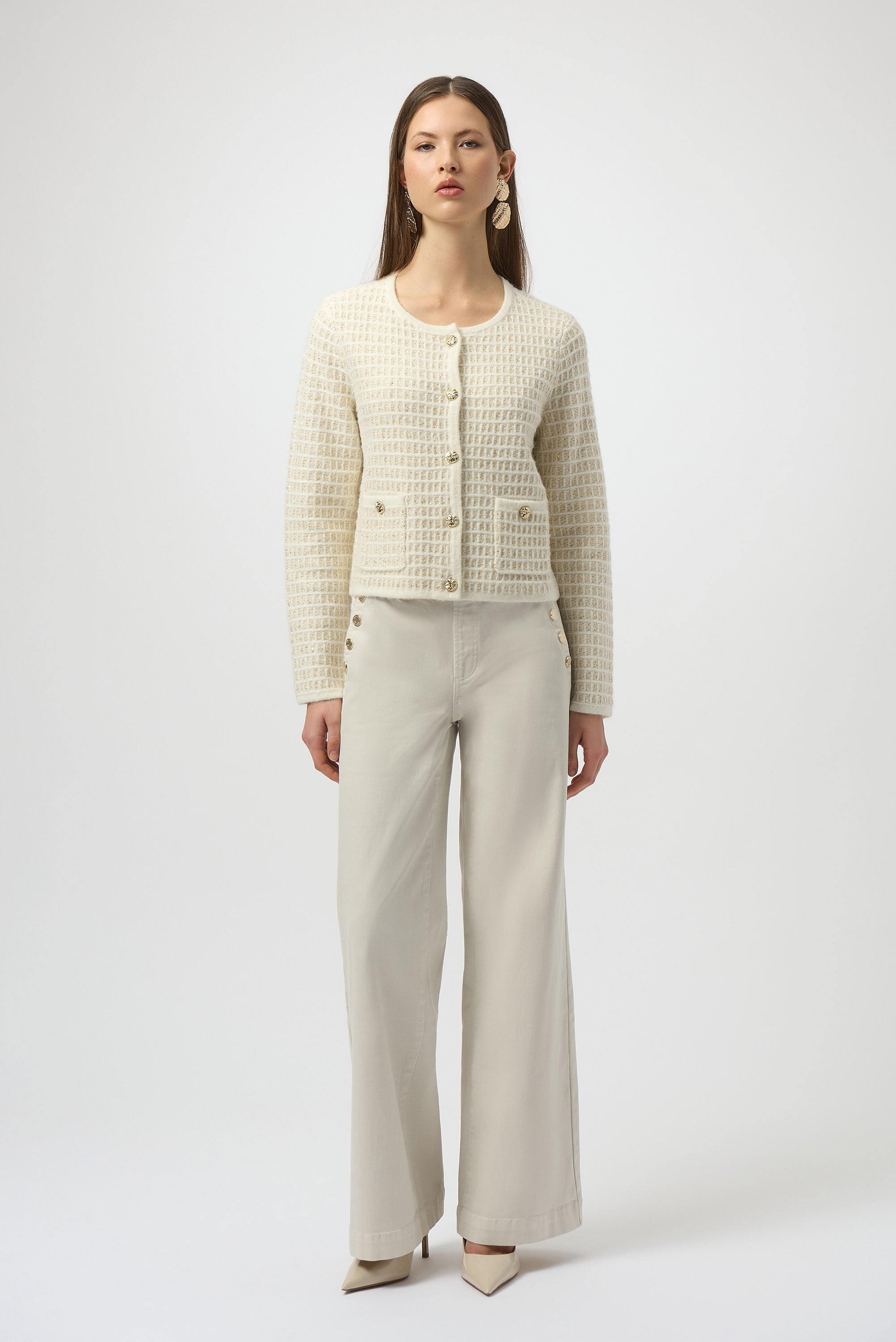 Winter White & Gold Jacket - 254938