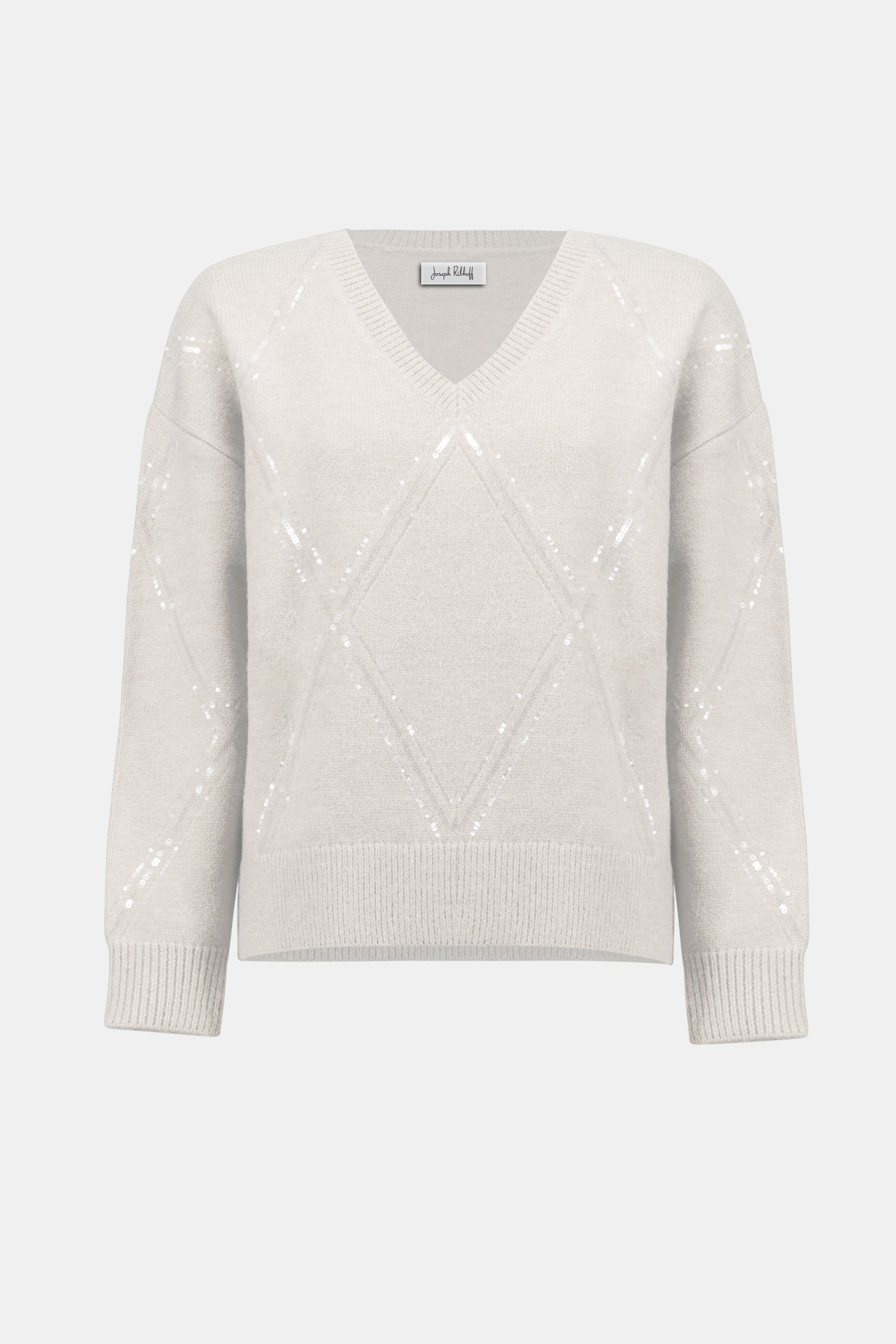 Winter White Sequin Sweater - 254949