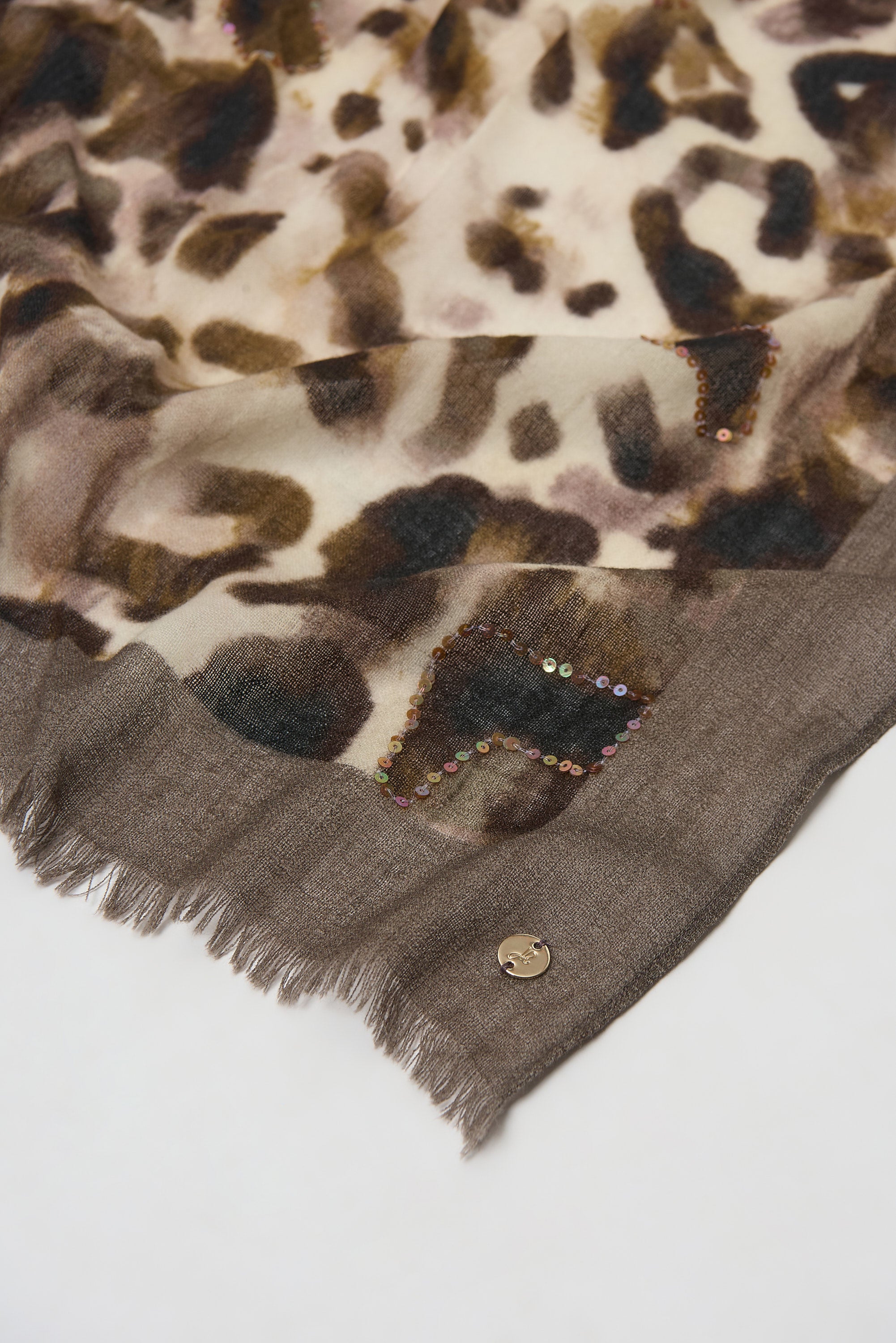 Abstract Leopard Scarf - 254973