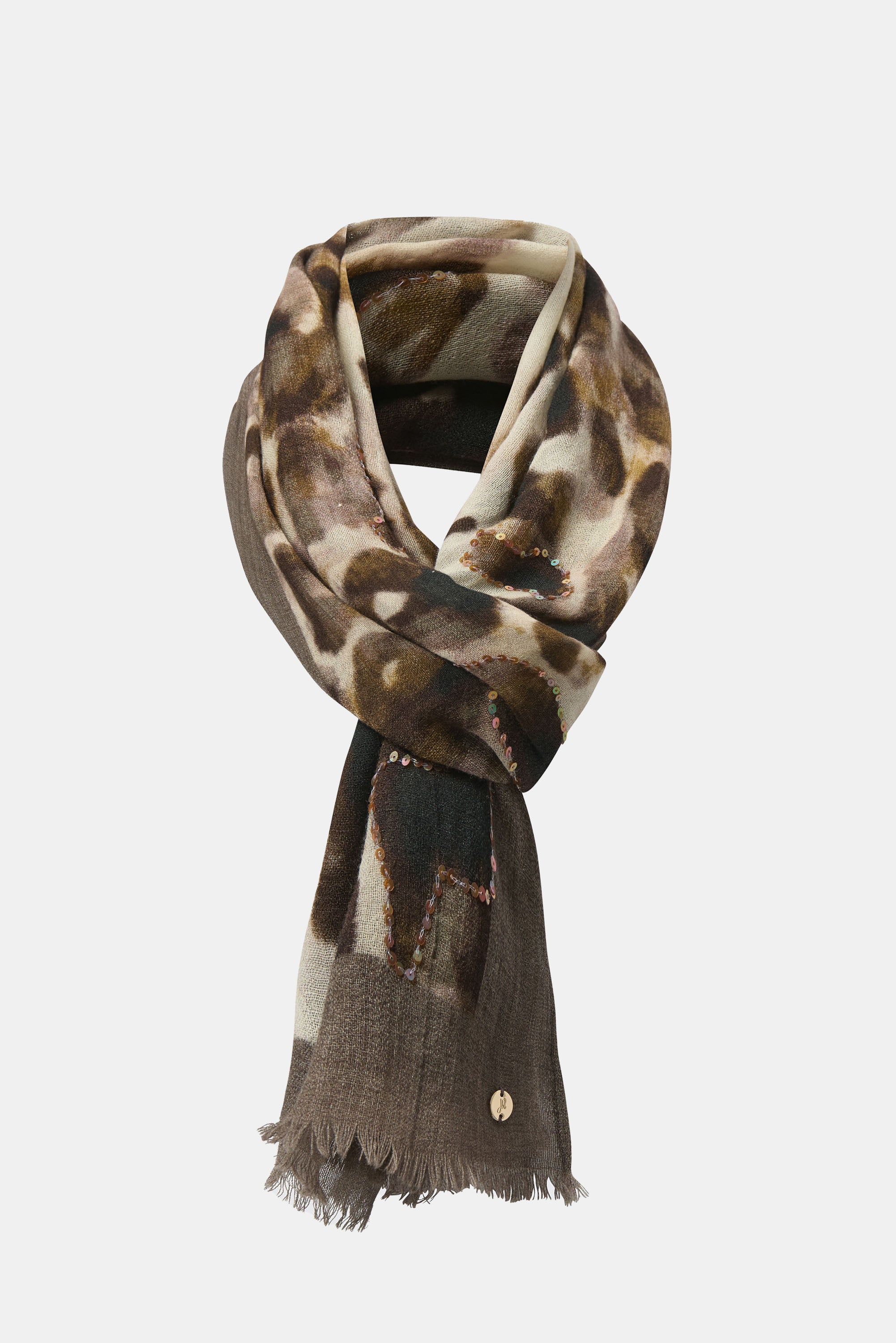 Abstract Leopard Scarf - 254973