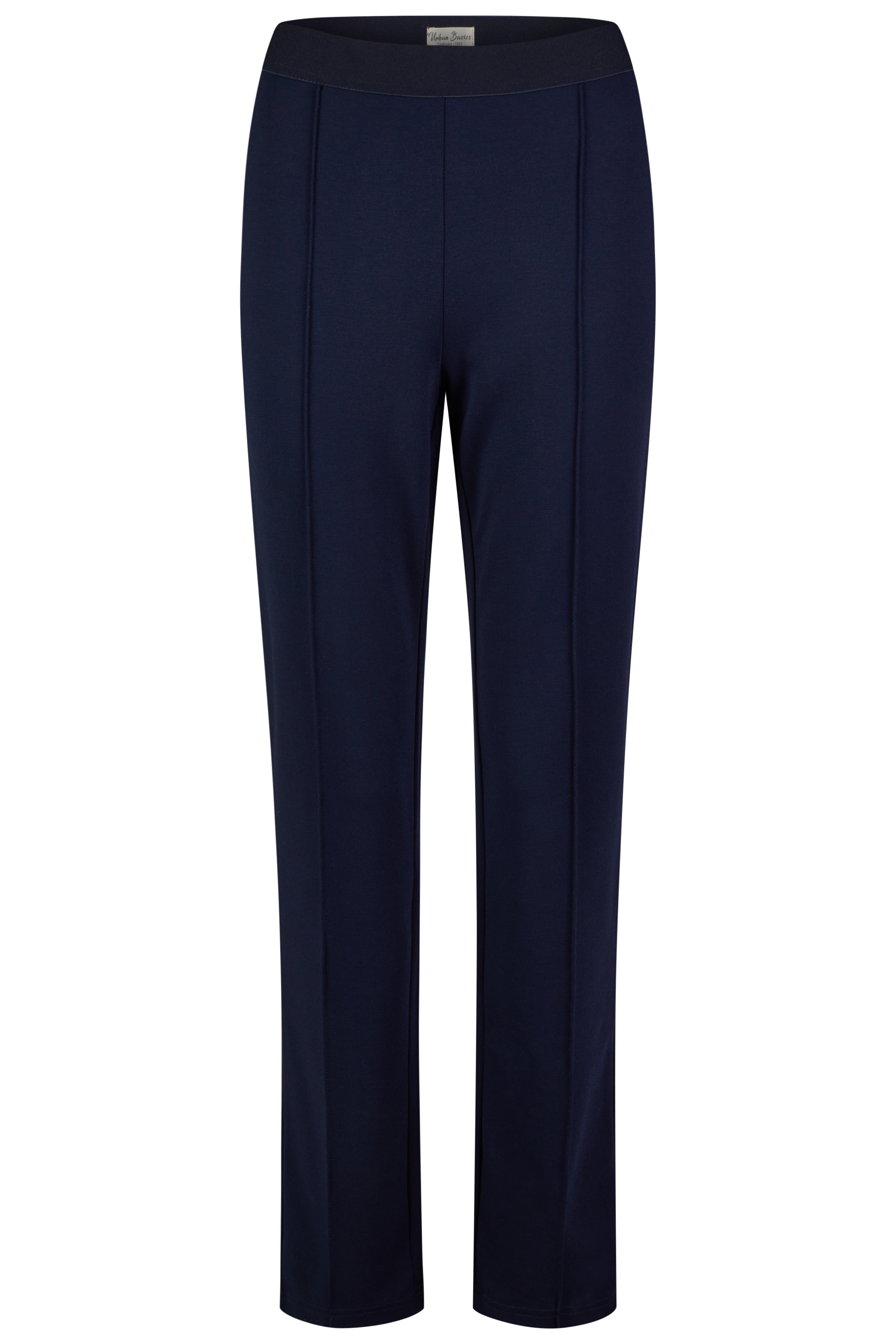 Navy Front Seam Pull On Trouser 2591