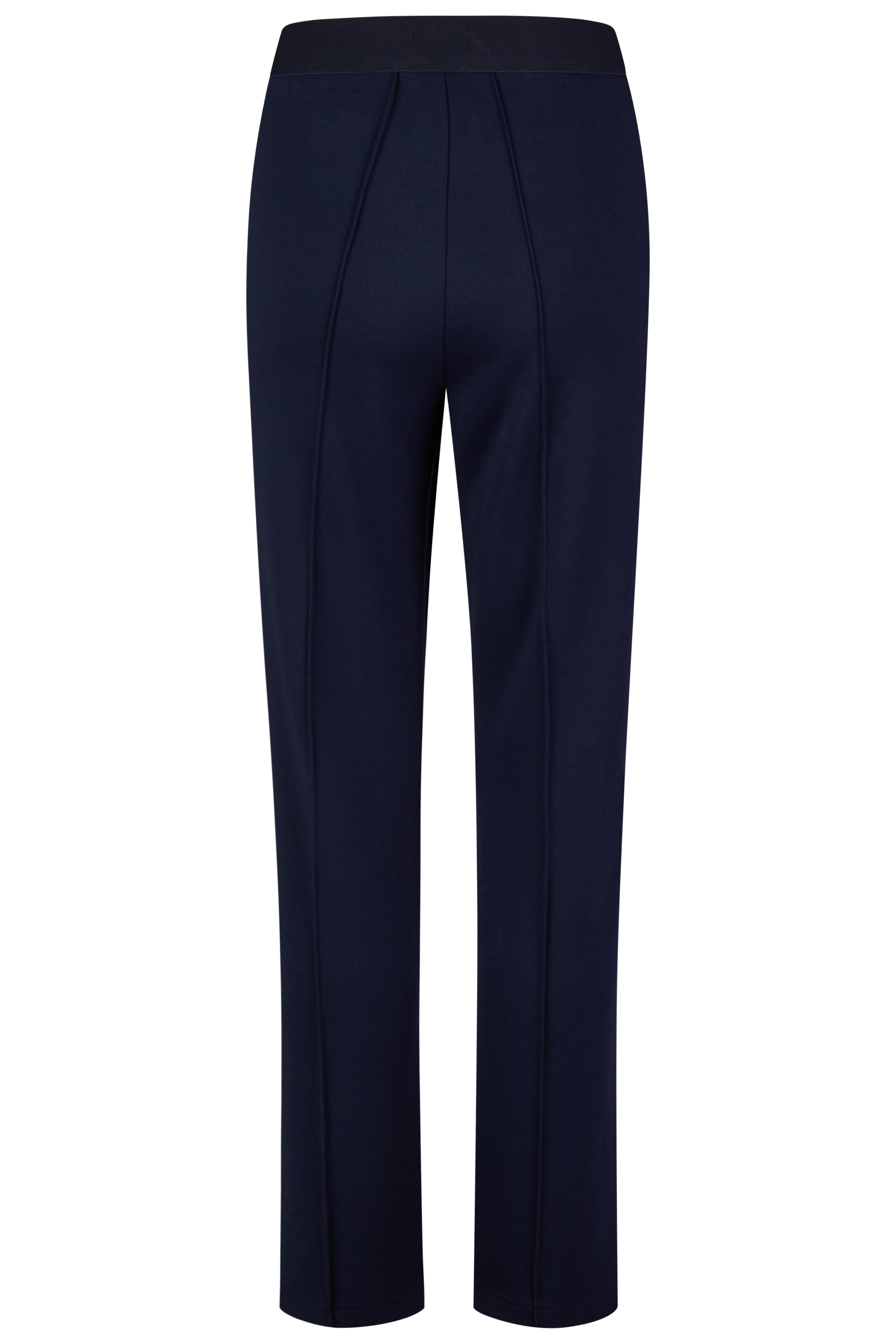 Navy Front Seam Pull On Trouser 2591
