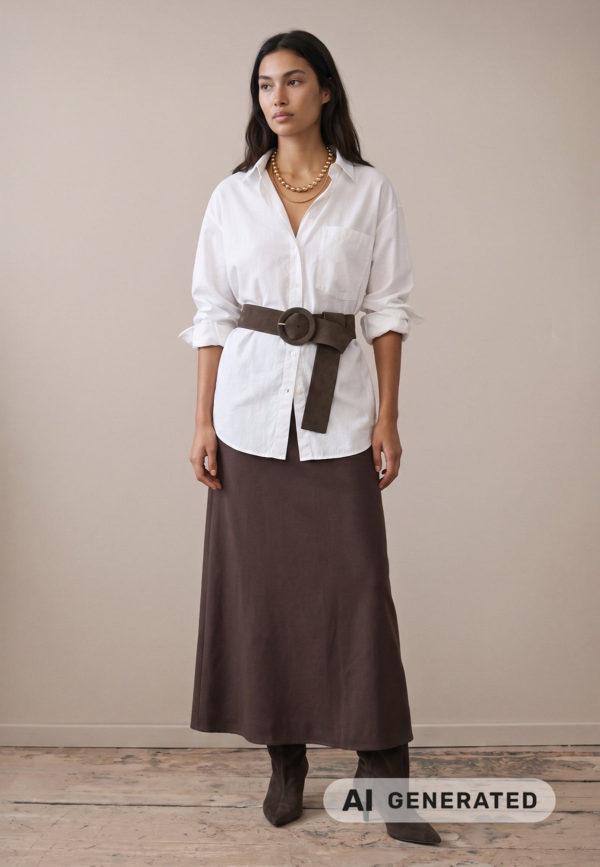 Espresso Maxi Skirt - 26093948